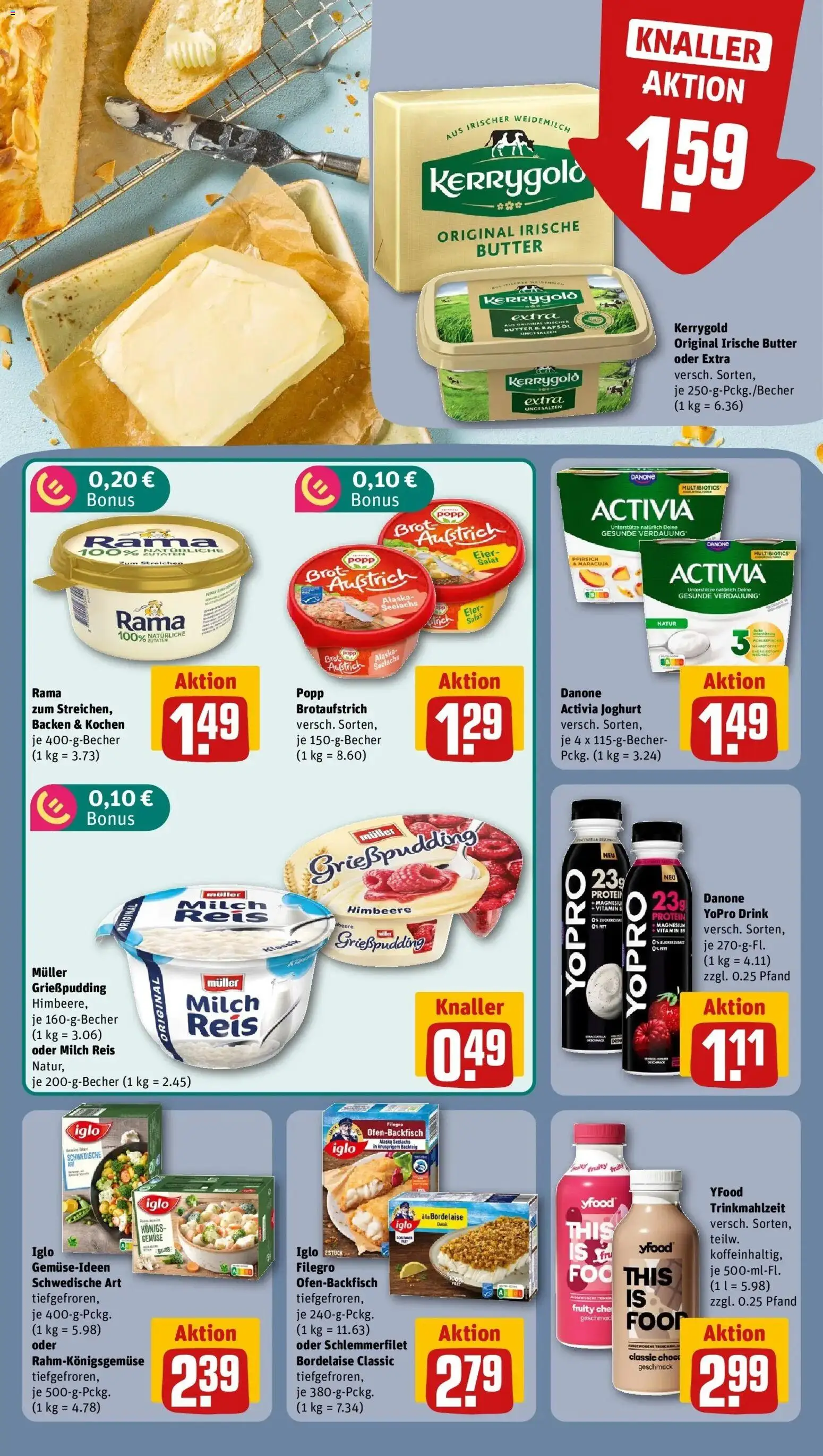 REWE Prospekt ab 26.10.2026 zum Blättern » Angebote | Seite: 14 | Produkte: Rama, Butter, Eier, Reis