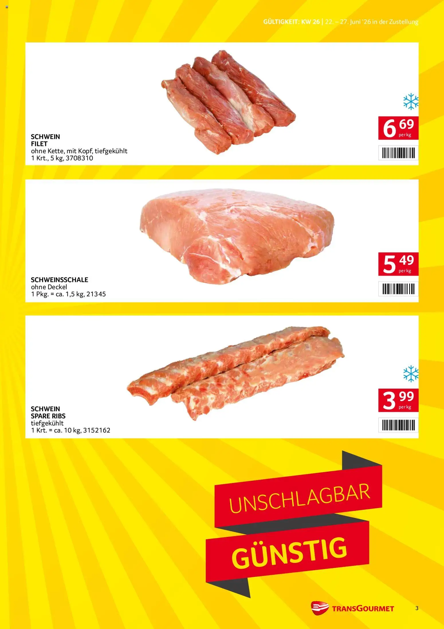Transgourmet - Broschüre gültig ab 22.06.2026 | Seite: 3