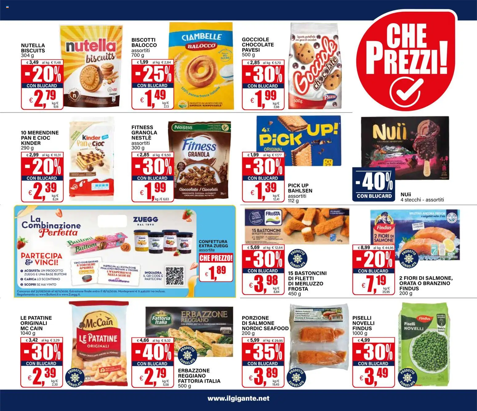 Volantino Il Gigante del 21/09/2026 | Pagina: 15 | Prodotti: Ciambelle, Salmone, Nutella, Piselli
