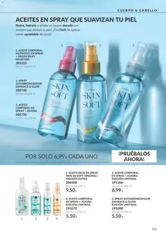 Vista previa Catálogo AVON campaña 10 válido desde el 01/10/2026 | Página: 161 | Productos: Aceite, Aceite corporal