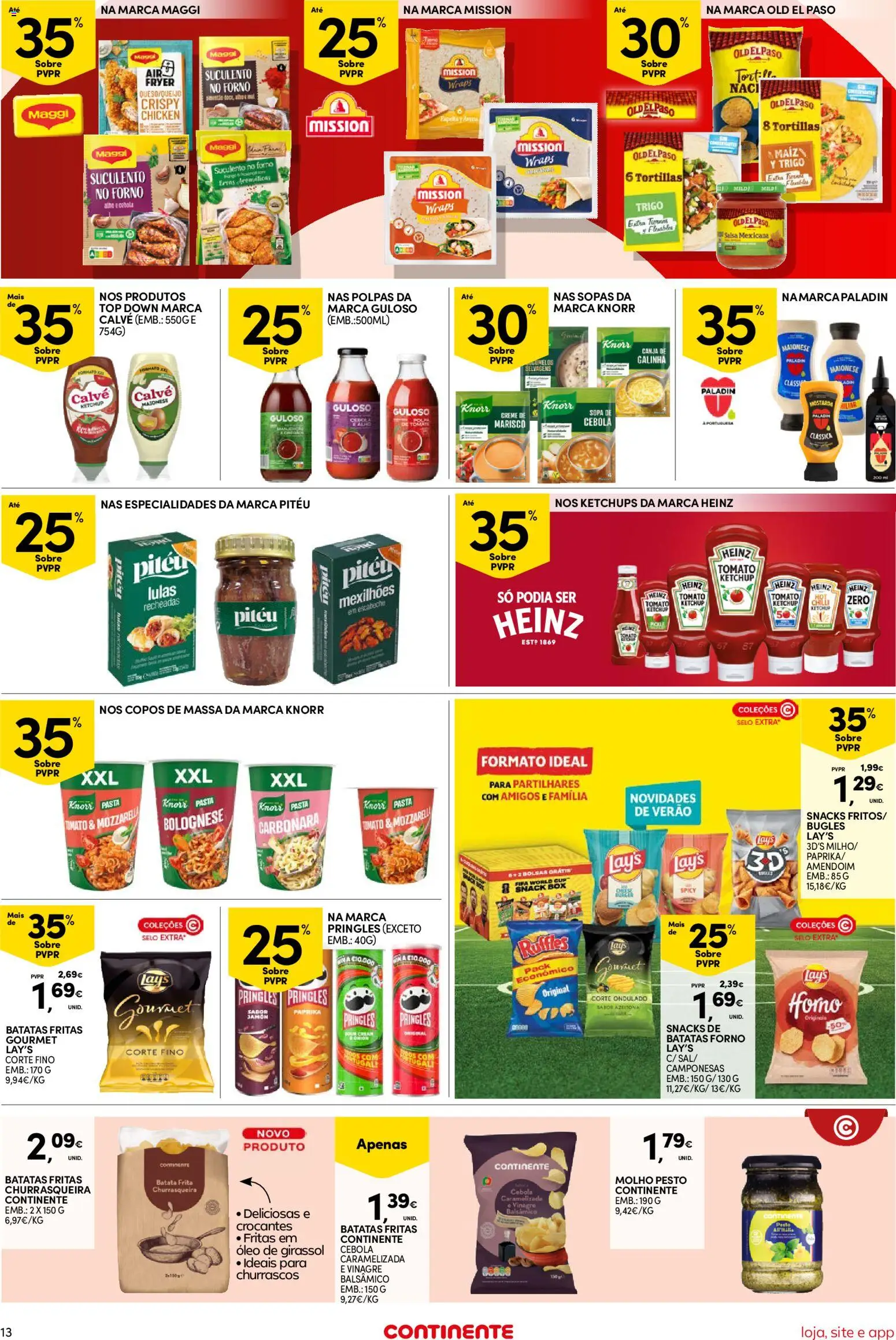 Continente Semanal Continente Bom Dia │ válido de 30/06/2026 | Página: 13 | Produtos: Óleo, Tomate, Pá, Batatas fritas