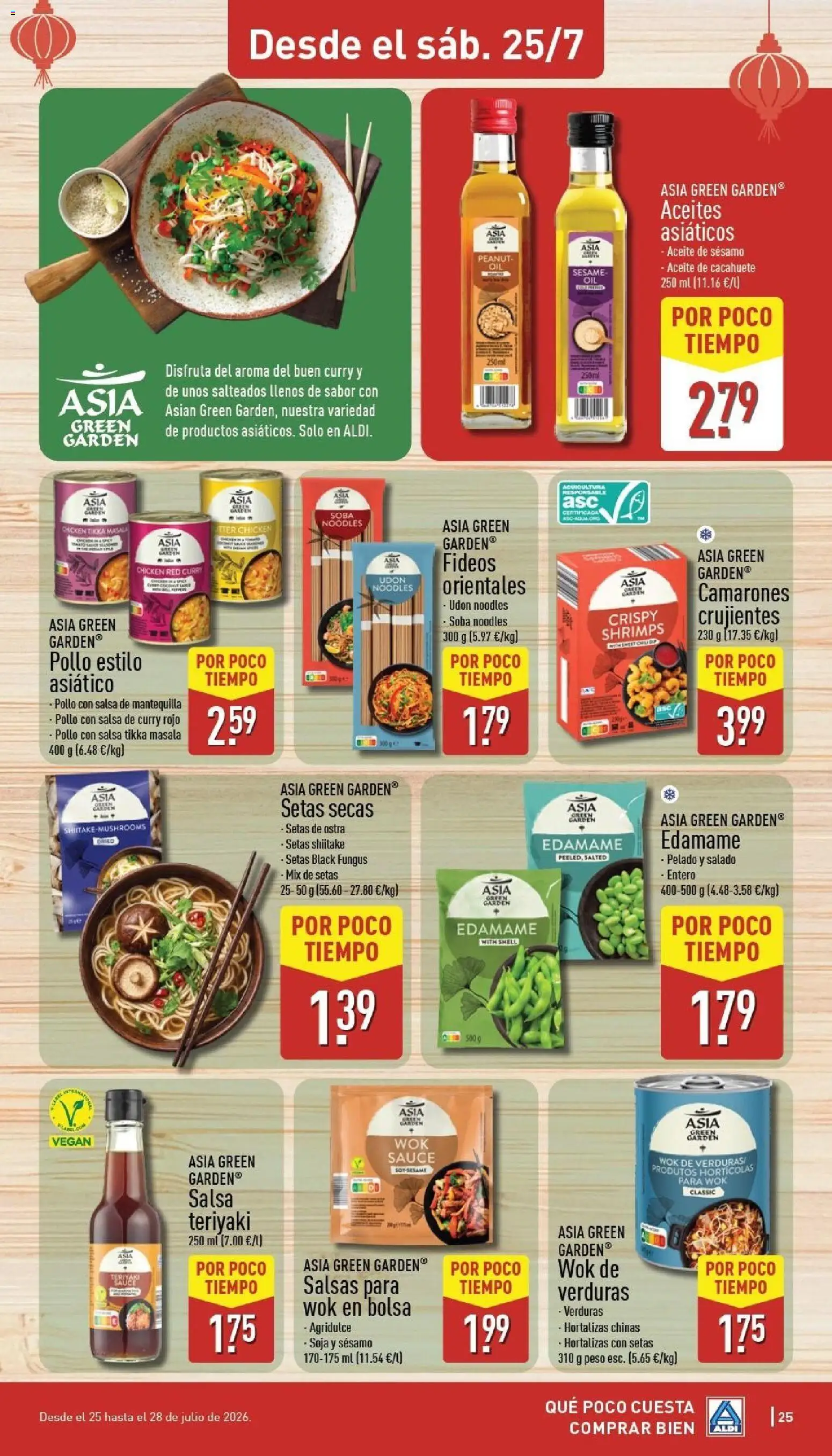 Aldi folleto Península │ válido desde el 20/07/2026 | Página: 25 | Productos: Setas, Verduras, Bolsa, Mantequilla