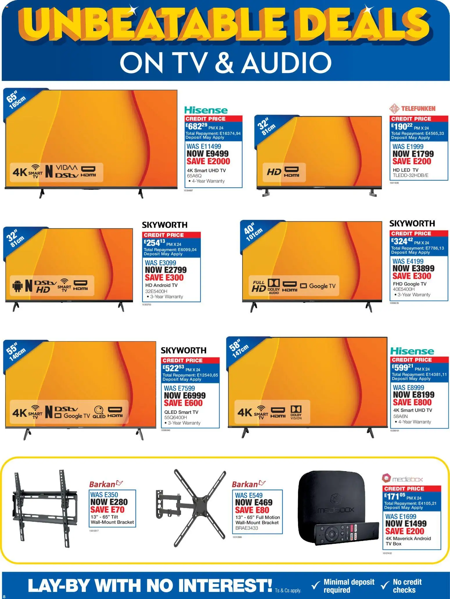 New OK Furniture catalogue – valid from 16.02.2026 | Page: 8 | Products: Audio, TV, Box, Ham