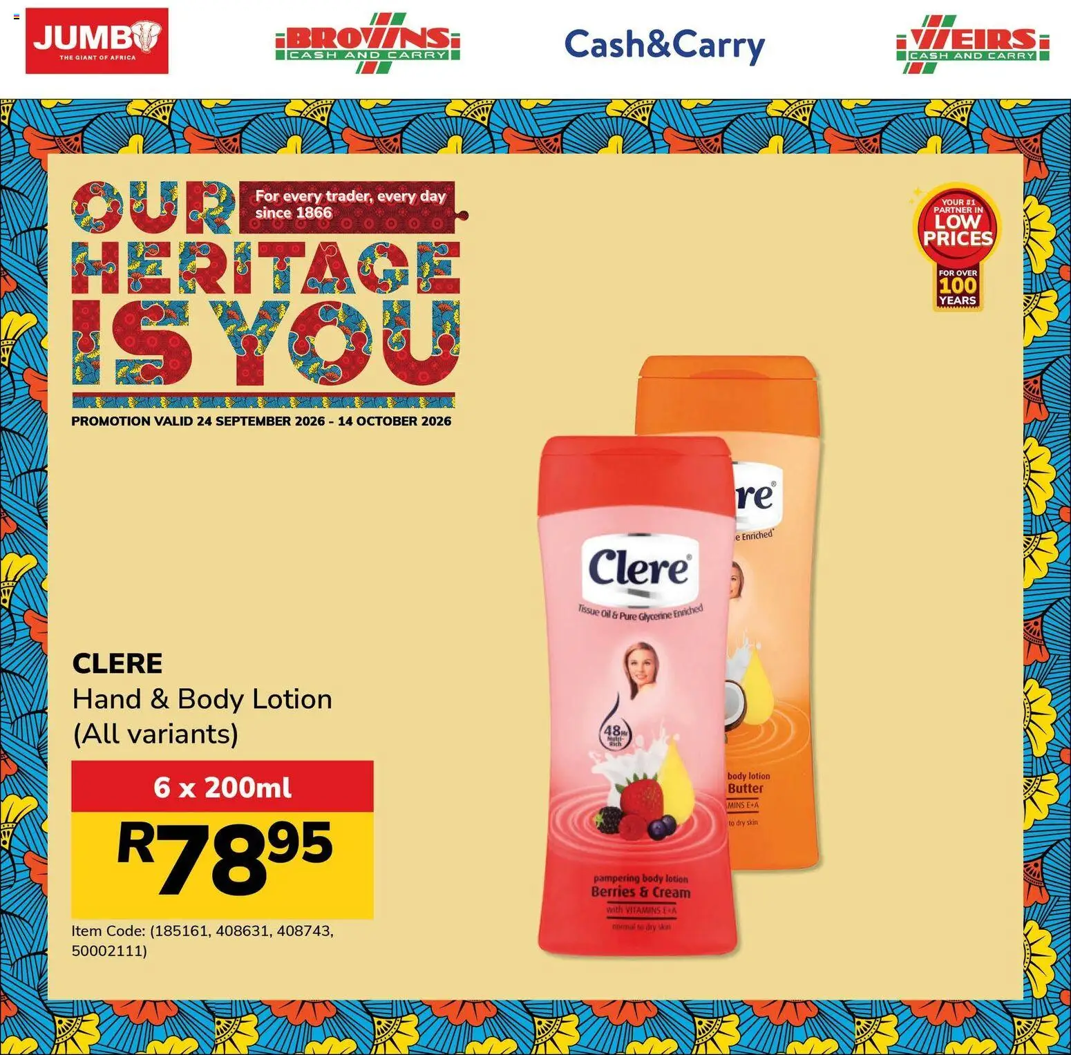 New Jumbo catalogue – valid from 24/09/2026 | Page: 16 | Products: Tissue oil, Butter, Cream, Lotion