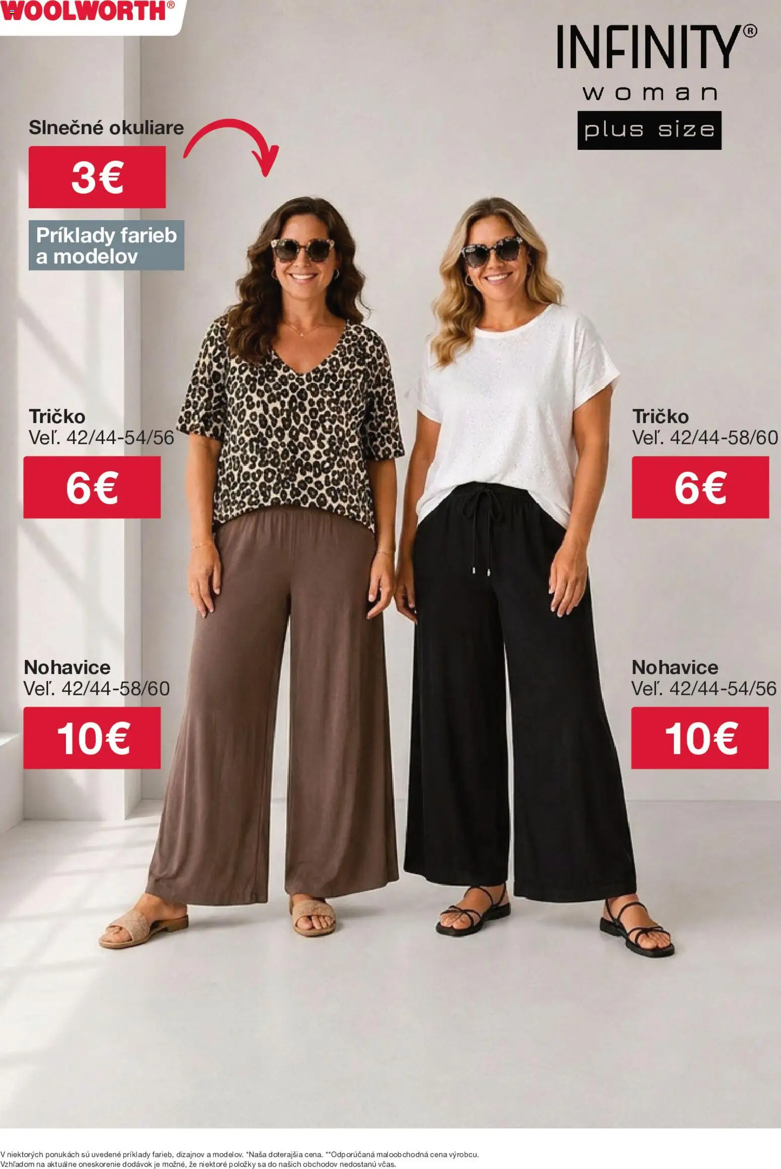 Nové Woolworth akcie – leták je platný od 03.07.2026 | Strana: 3 | Produkty: Tričko, Nohavice, Okuliare