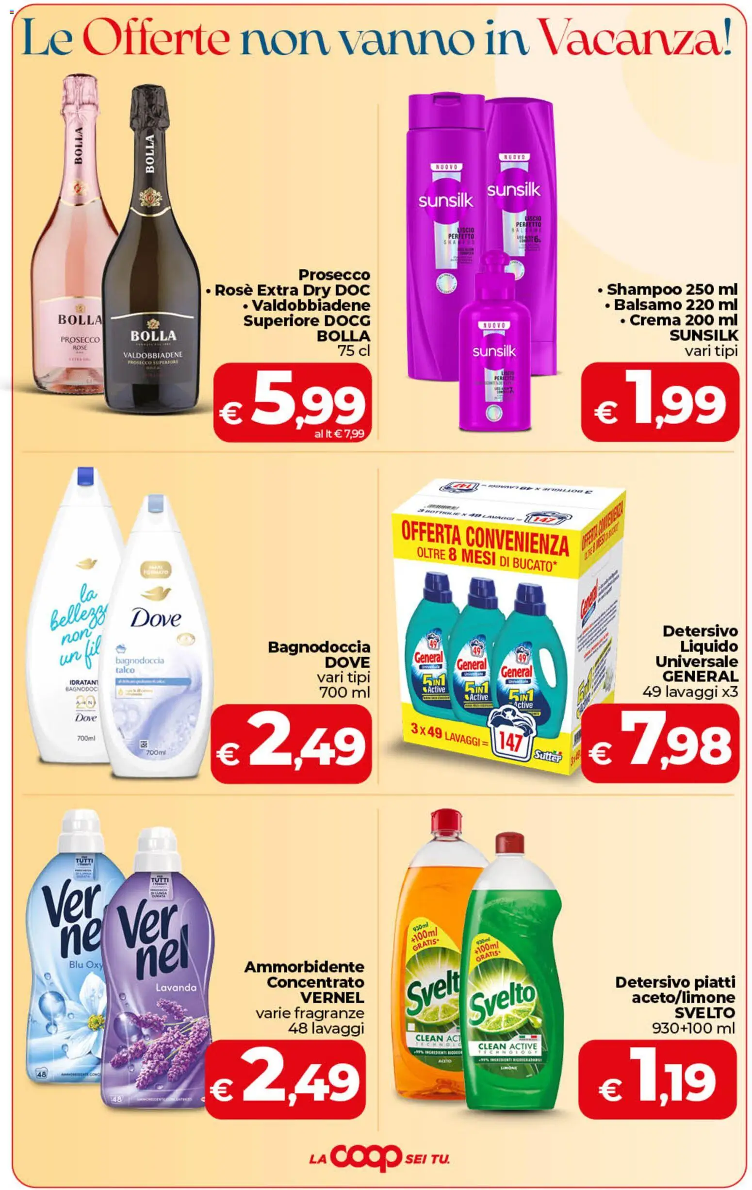 Volantino COOP del 21/07/2026 | Pagina: 4 | Prodotti: Balsamo, Ammorbidente, Talco, Lavanda
