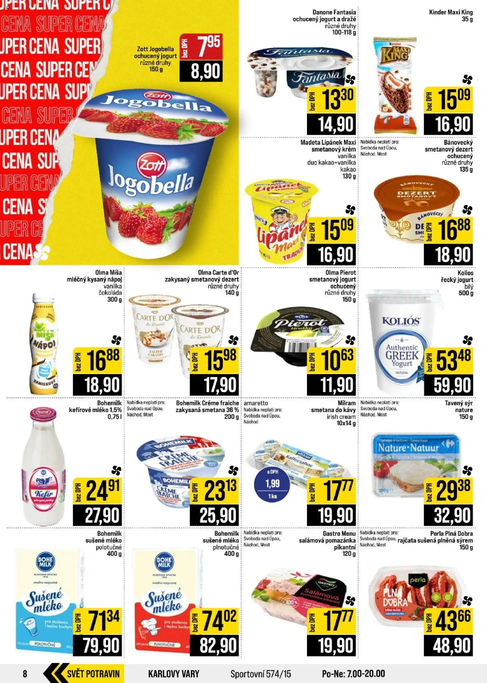 Jip leták - Cash & Carry od 19.08.2026 | Strana: 8 | Produkty: Mošt, Krém, Vanilka, Creme fraiche