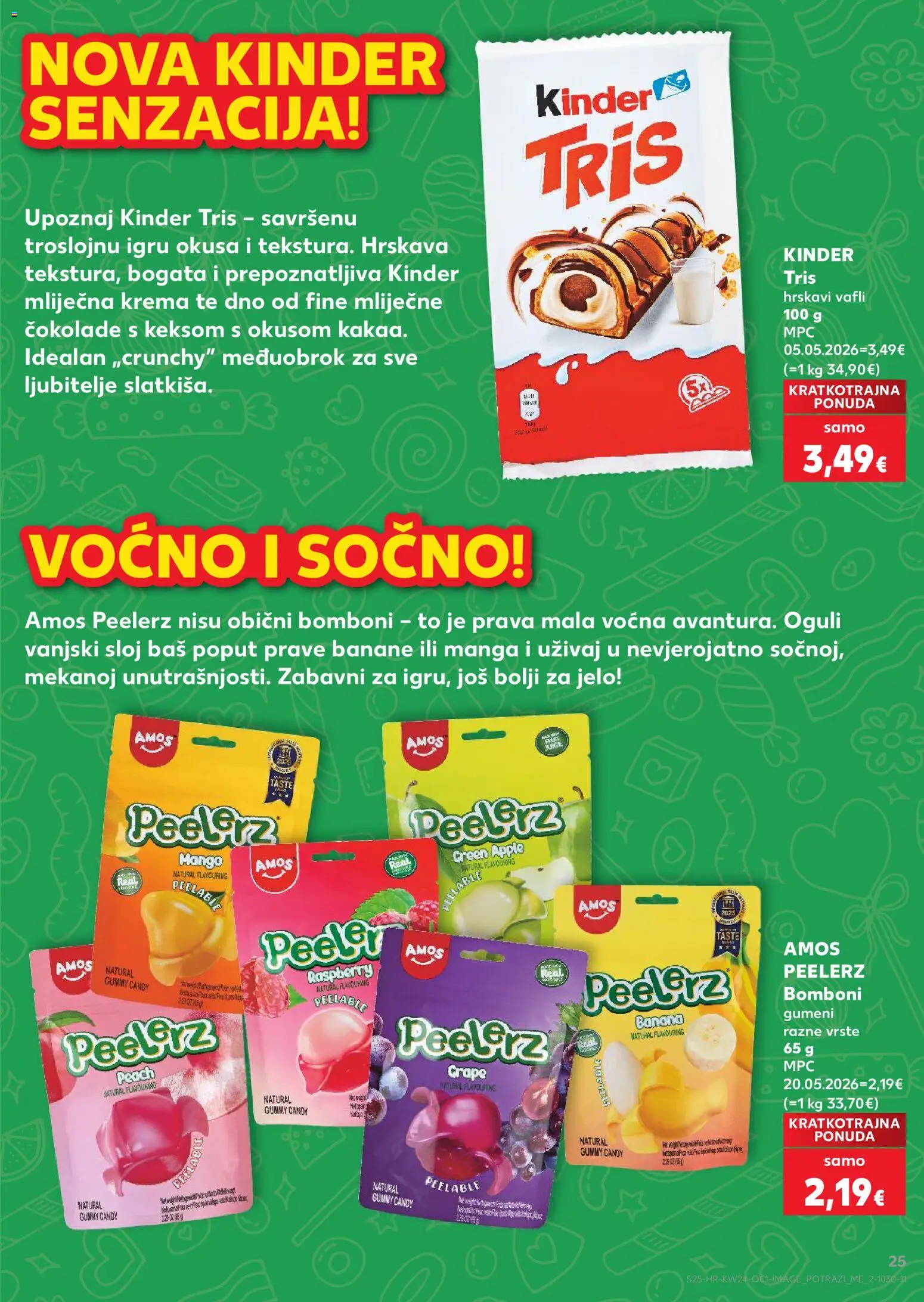 Kaufland katalog | vrijedi od 10.06.2026 | Stranica: 25 | Proizvodi: Banane, Bomboni, Krema, Mango