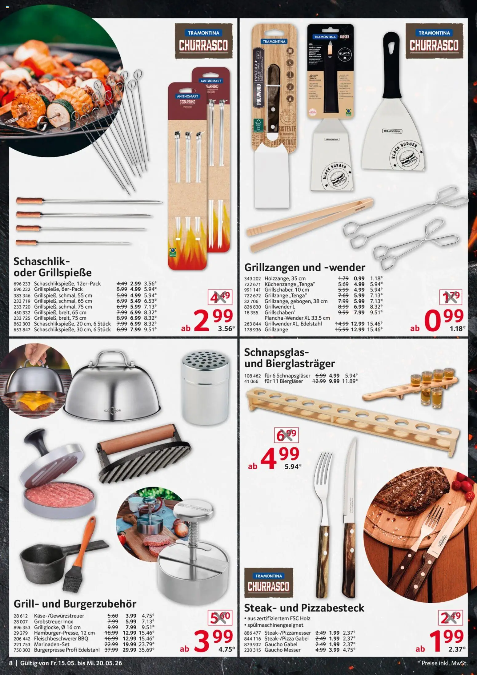 Selgros Non Food – gültig ab 15.05.2026 | Seite: 8 | Produkte: Grill, Burger, Steak