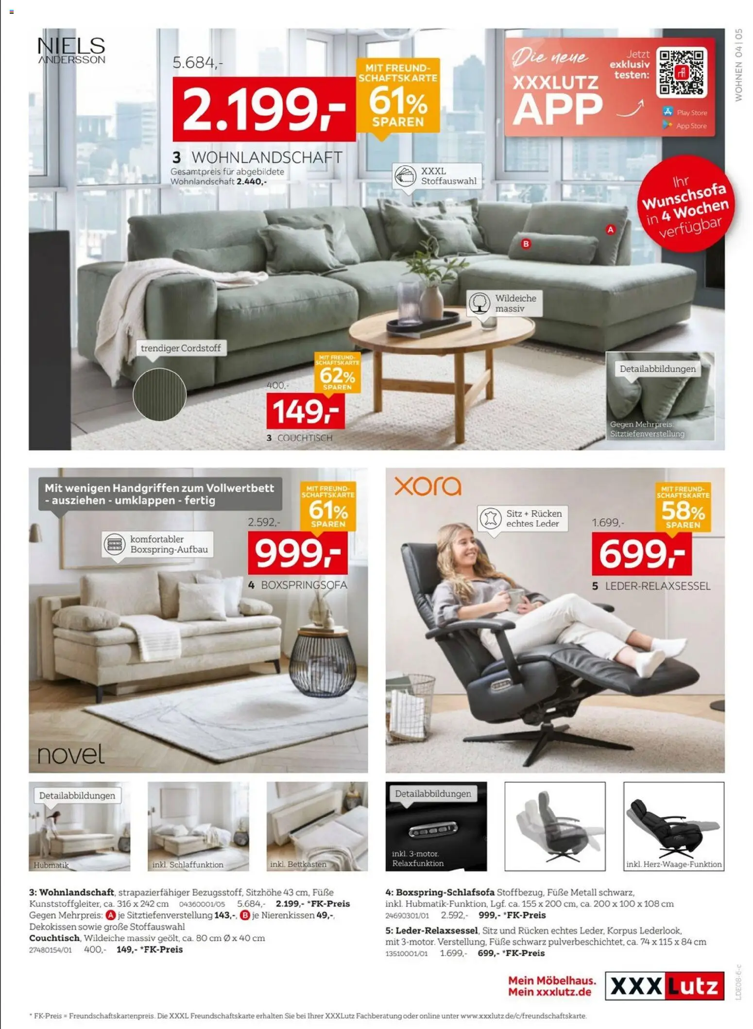 XXXLutz Jubiläum – gültig ab 08.08.2026 | Seite: 5 | Produkte: Wohnlandschaft, Couchtisch