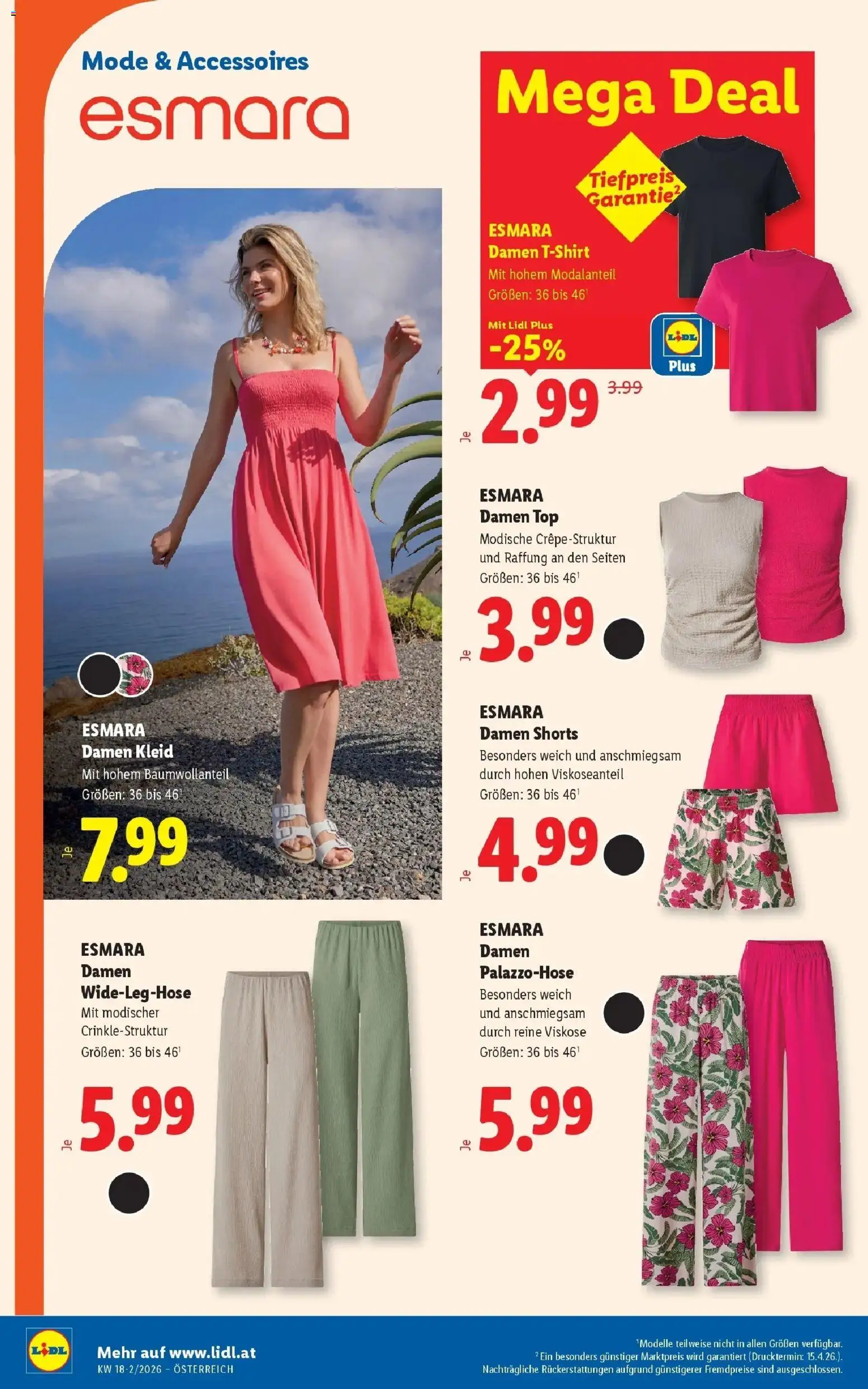 Lidl Flugblatt - Wien, Langenzersdorf, Zwettl gültig ab 30.04.2026 | Seite: 22 | Produkte: Kleid