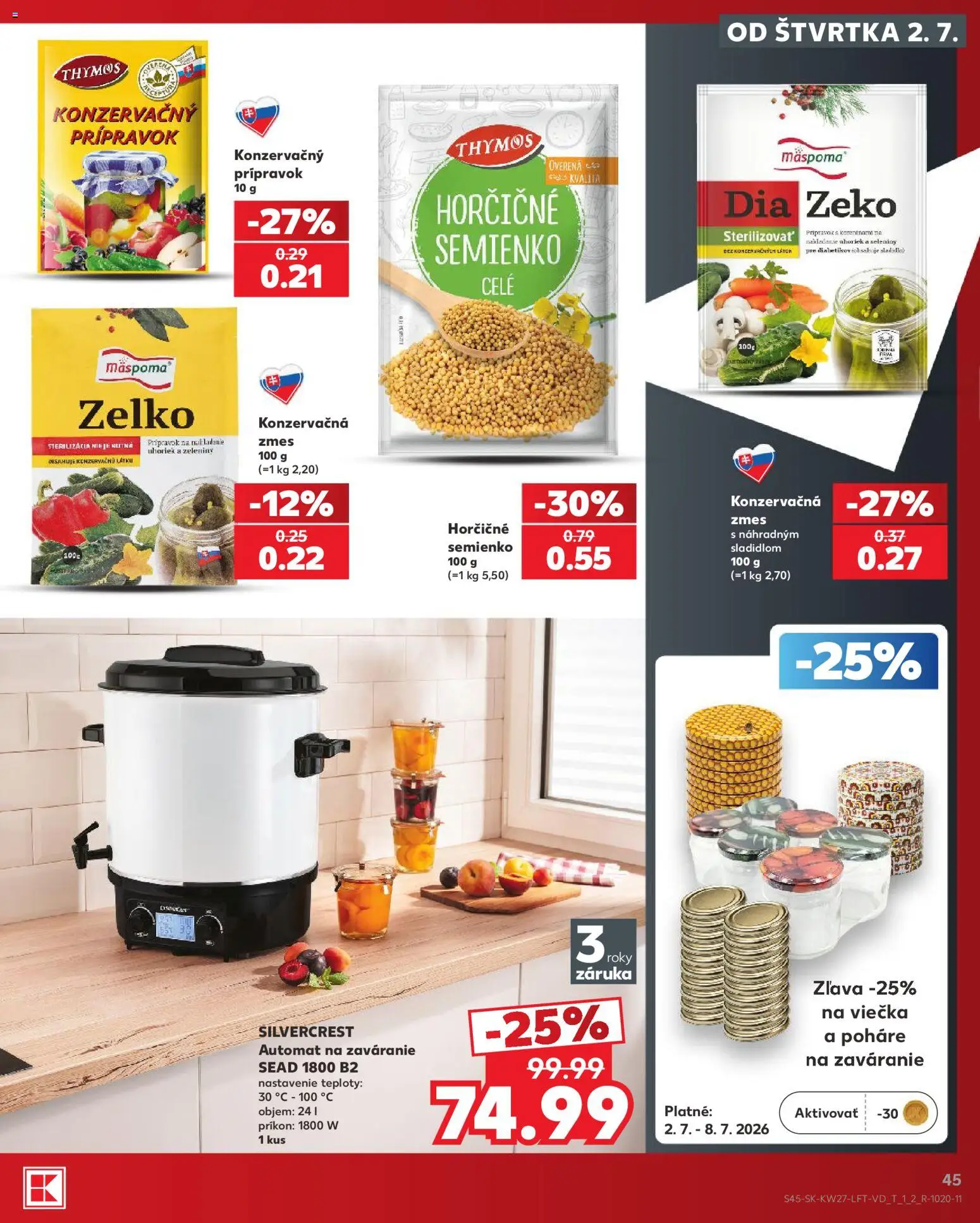 Nové Kaufland akcie – leták je platný od 02.07.2026 | Strana: 45