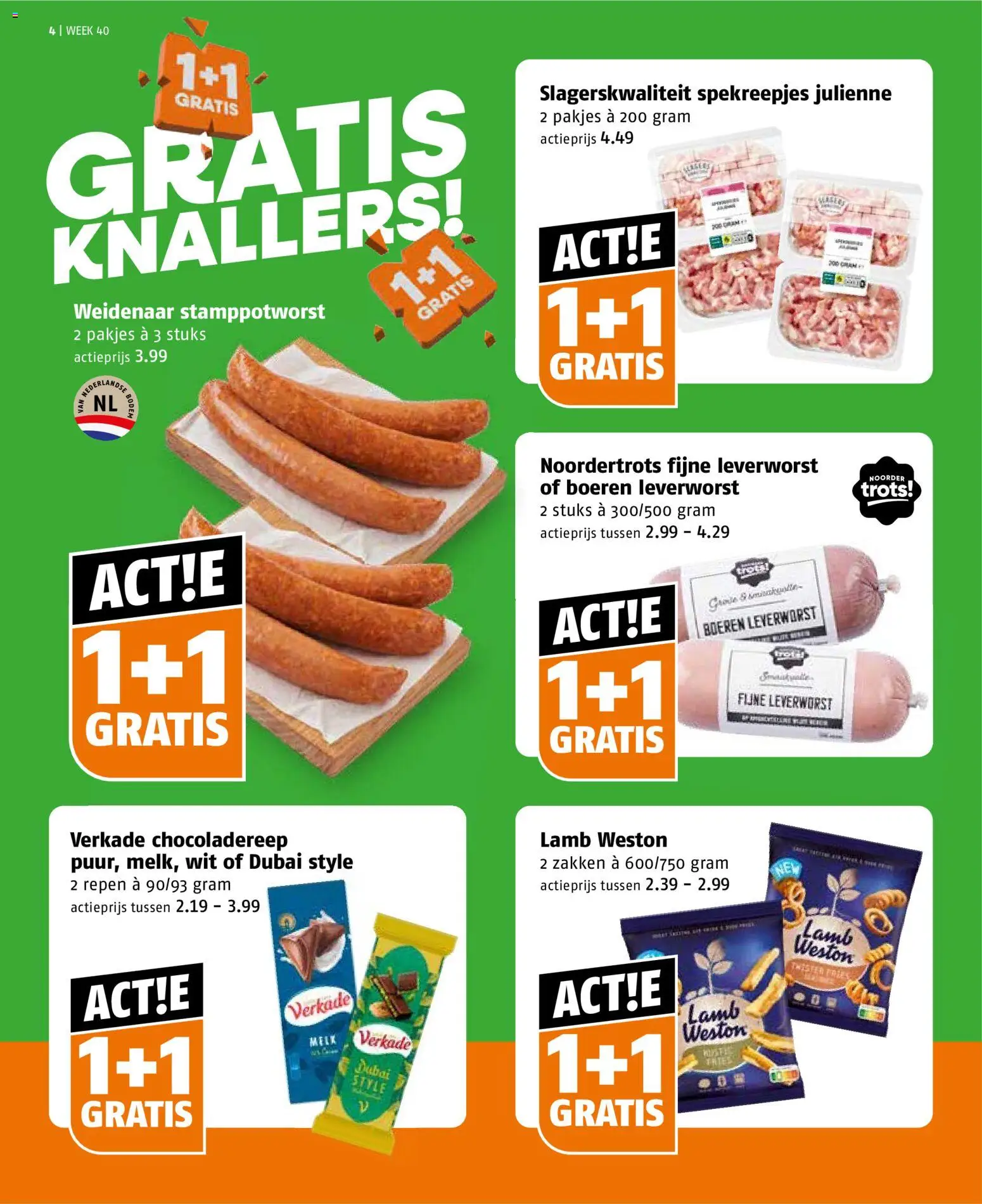 {H1} | Pagina: 4 | Producten: Melk, Chocoladereep, Repen
