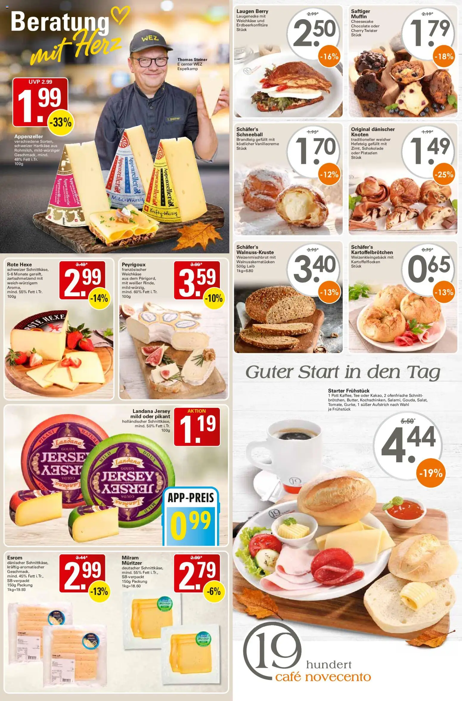 WEZ Prospekt – gültig ab 02.11.2026 | Seite: 3 | Produkte: Ofenfrische, Pistazien, Milram, Tee