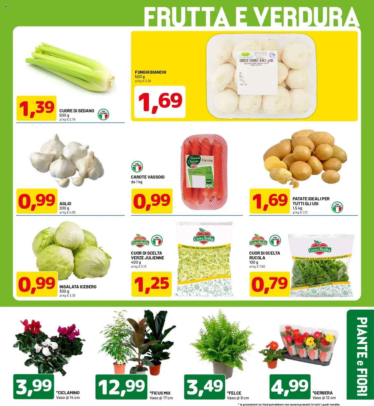 Volantino D Più del 01/10/2026 | Pagina: 11 | Prodotti: Rucola, Insalata, Carote, Vassoio