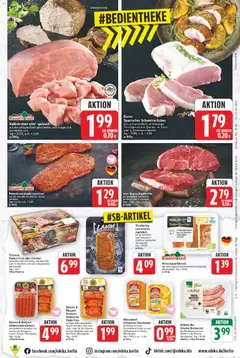 E center Prospekt ab 15.06.2026 gültig | Seite: 7 | Produkte: Bratwurst, Schnitzel, Gulasch, Fleisch