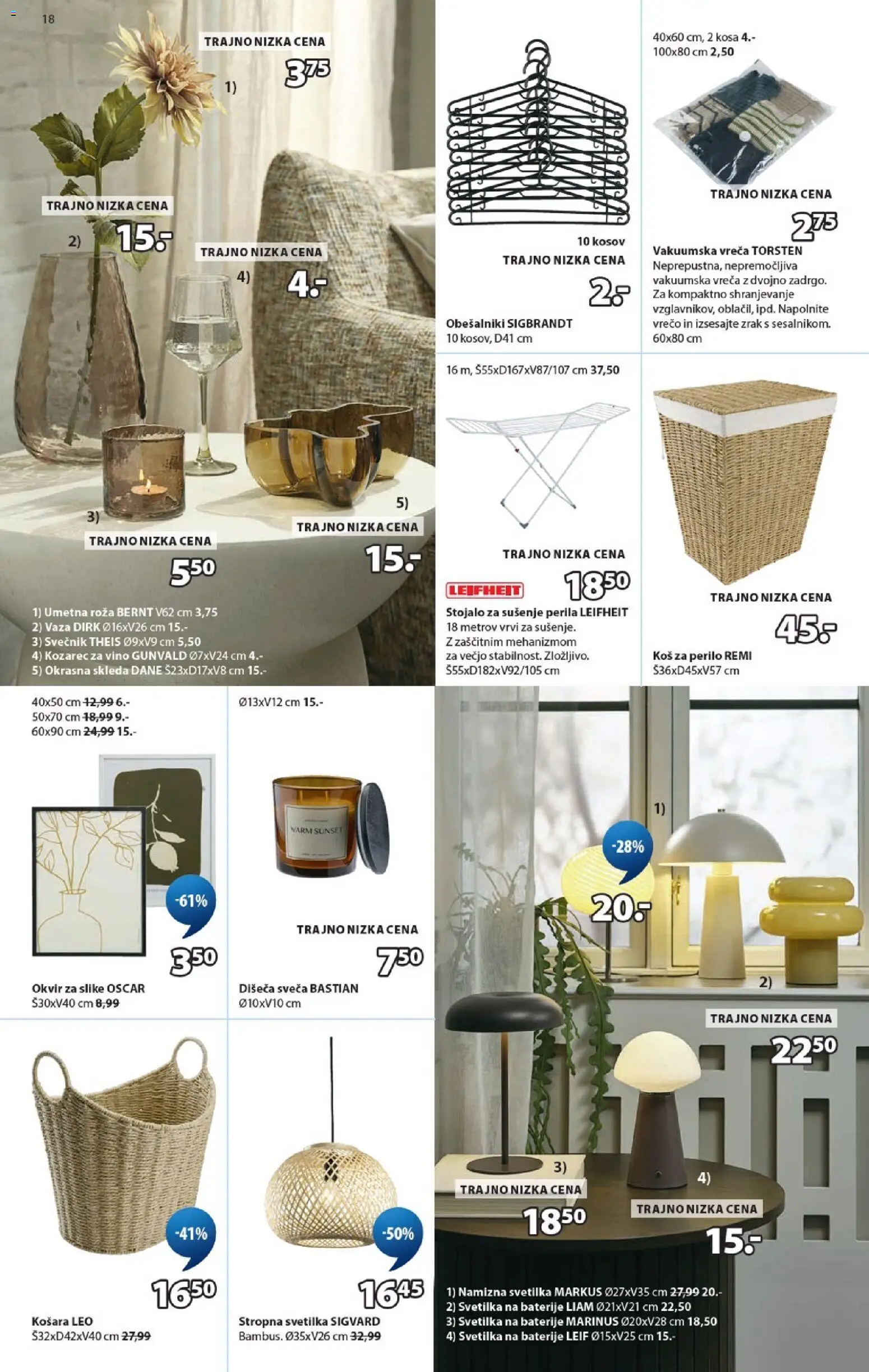 Novi JYSK katalog ponudbe – veljaven od 09.09.2026 | Stran: 18 | Izdelki: Sveča, Baterije, Namizna svetilka, Vino