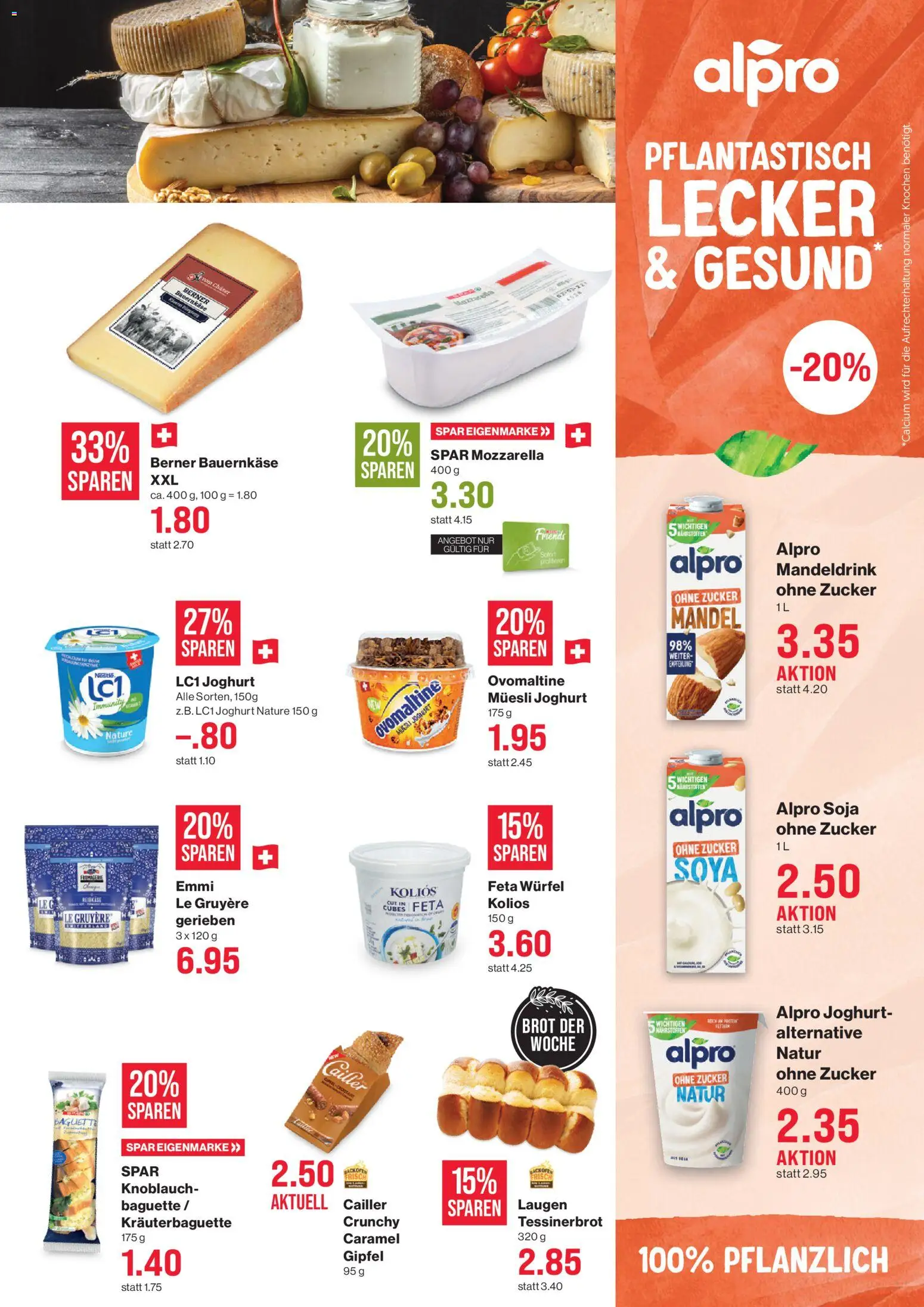 SPAR aktionen – gültig ab 02.07.2026 | Seite: 5 | Produkte: Feta, Joghurt, Brot, Zucker