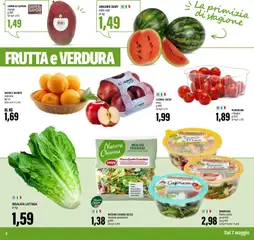 Anteprima del volantino EMI volantino valido a partire dal 07.05.2026 | Pagina: 2 | Prodotti: Mele, Insalata, Frutta, Mais