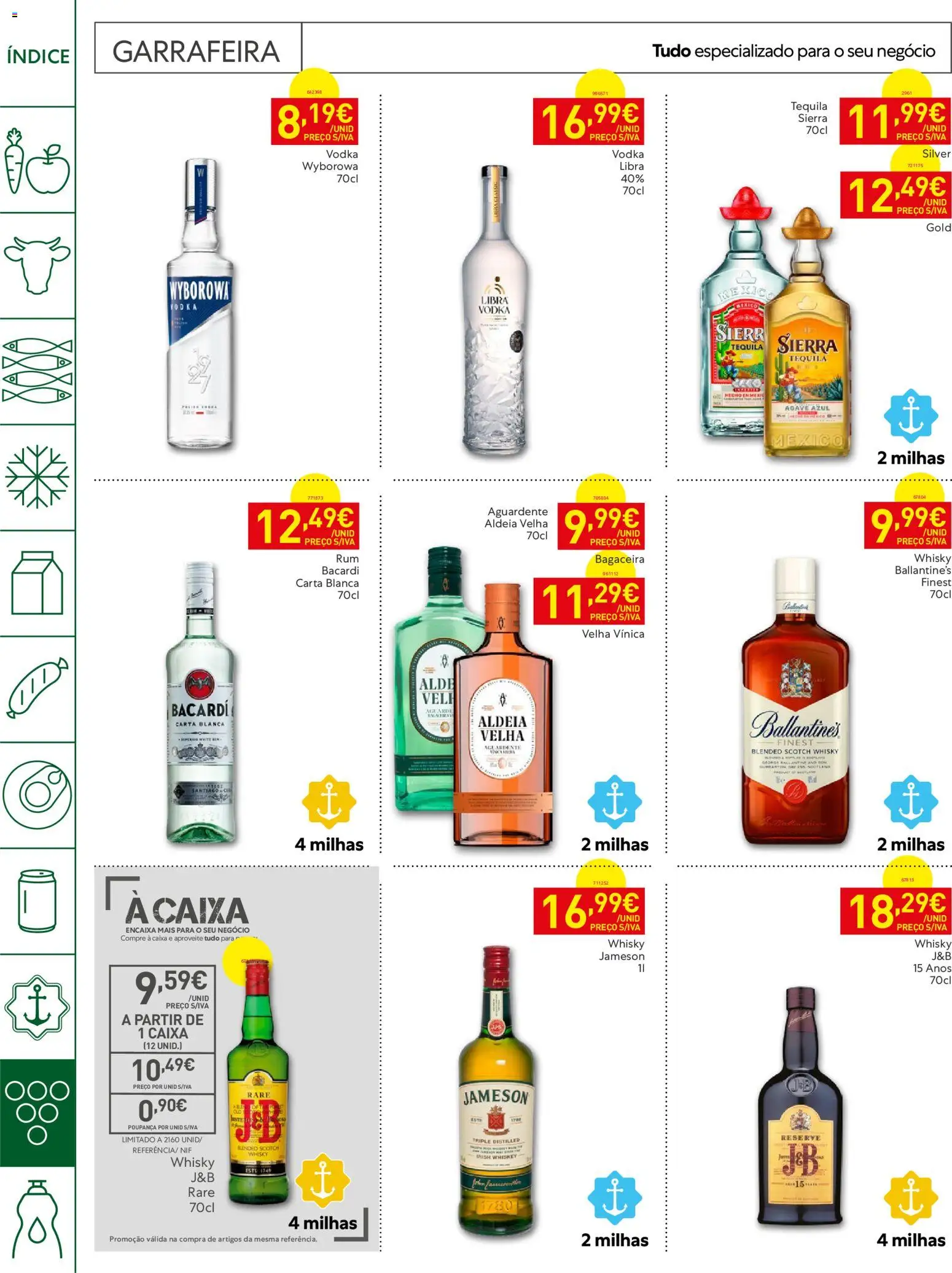 Recheio folheto Horeca │ válido de 27/10/2026 | Página: 26 | Produtos: Caixa, Agave, Ballantine's, Vodka