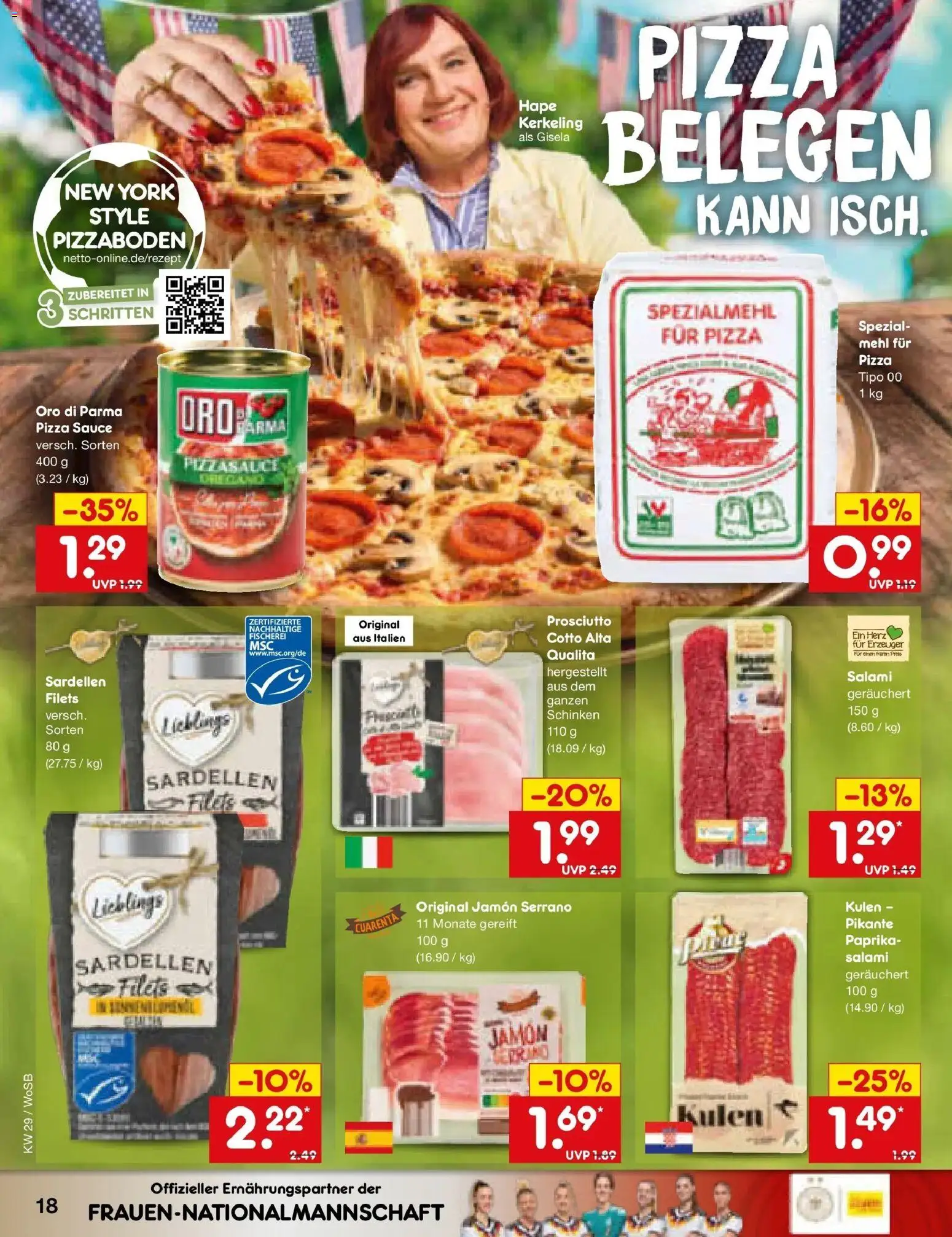 Netto Marken-Discount Prospekt Ludwigshafen-Edigheim – gültig ab 13.07.2026 | Seite: 24 | Produkte: Mehl, Paprika, Salami, Schinken