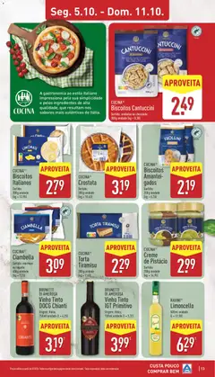 Pré-visualização RAVINI® Limoncello, 500 ml unidade (l = 12.58) válido de 05/10/2026 | Página: 13 | Produtos: Torta, Creme, Biscoitos, Vinho tinto