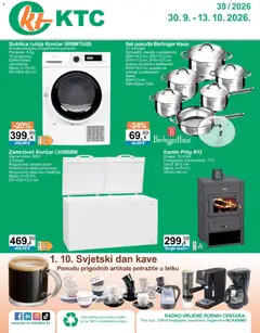 KTC Katalog tehnike i posuđa - Pregled kataloga iz trgovine KTC, vrijedi od 30.09.2026