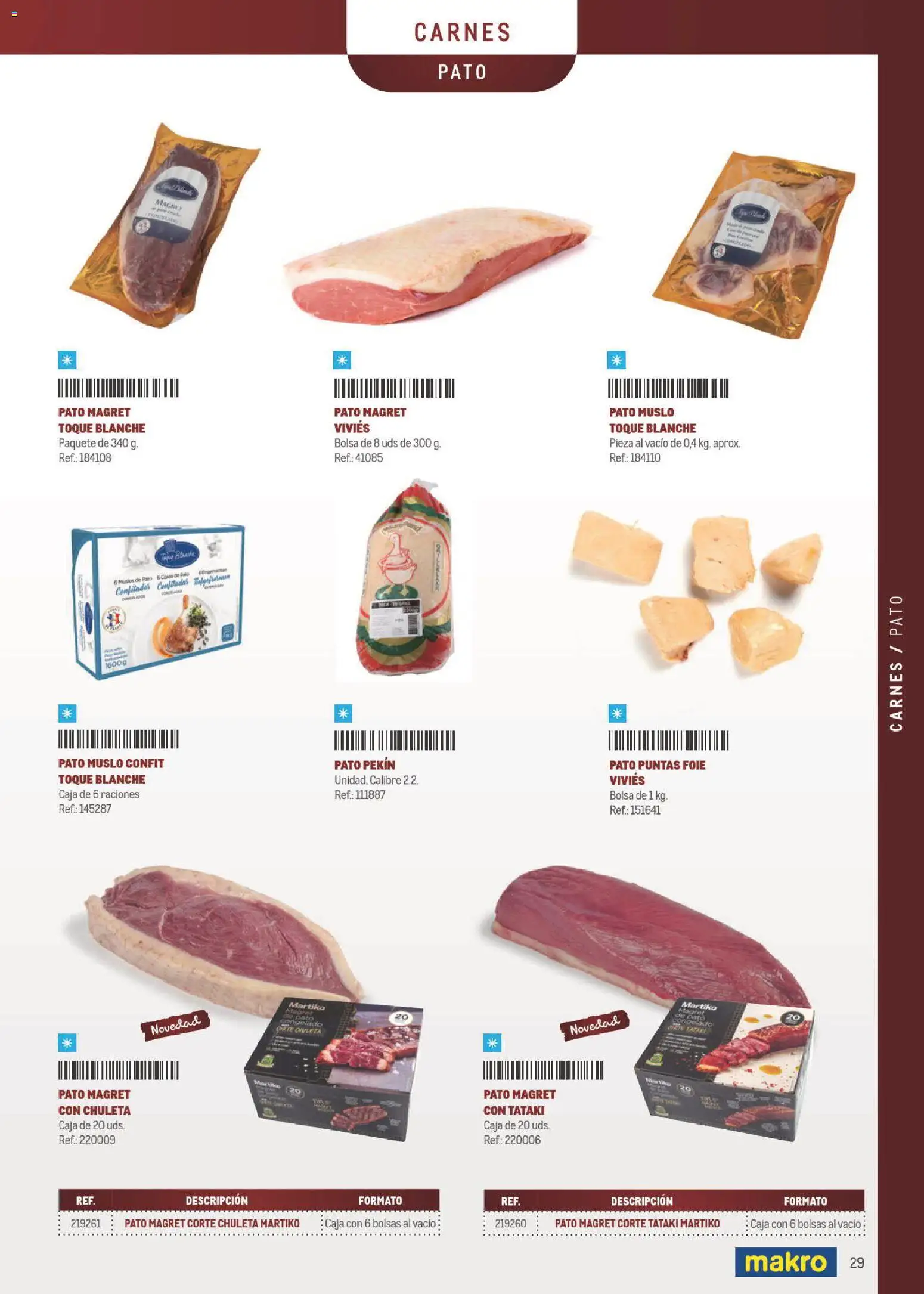 Makro Especial Carta y Menú │ válido desde el 06/07/2026 | Página: 29 | Productos: Bolsa, Caja