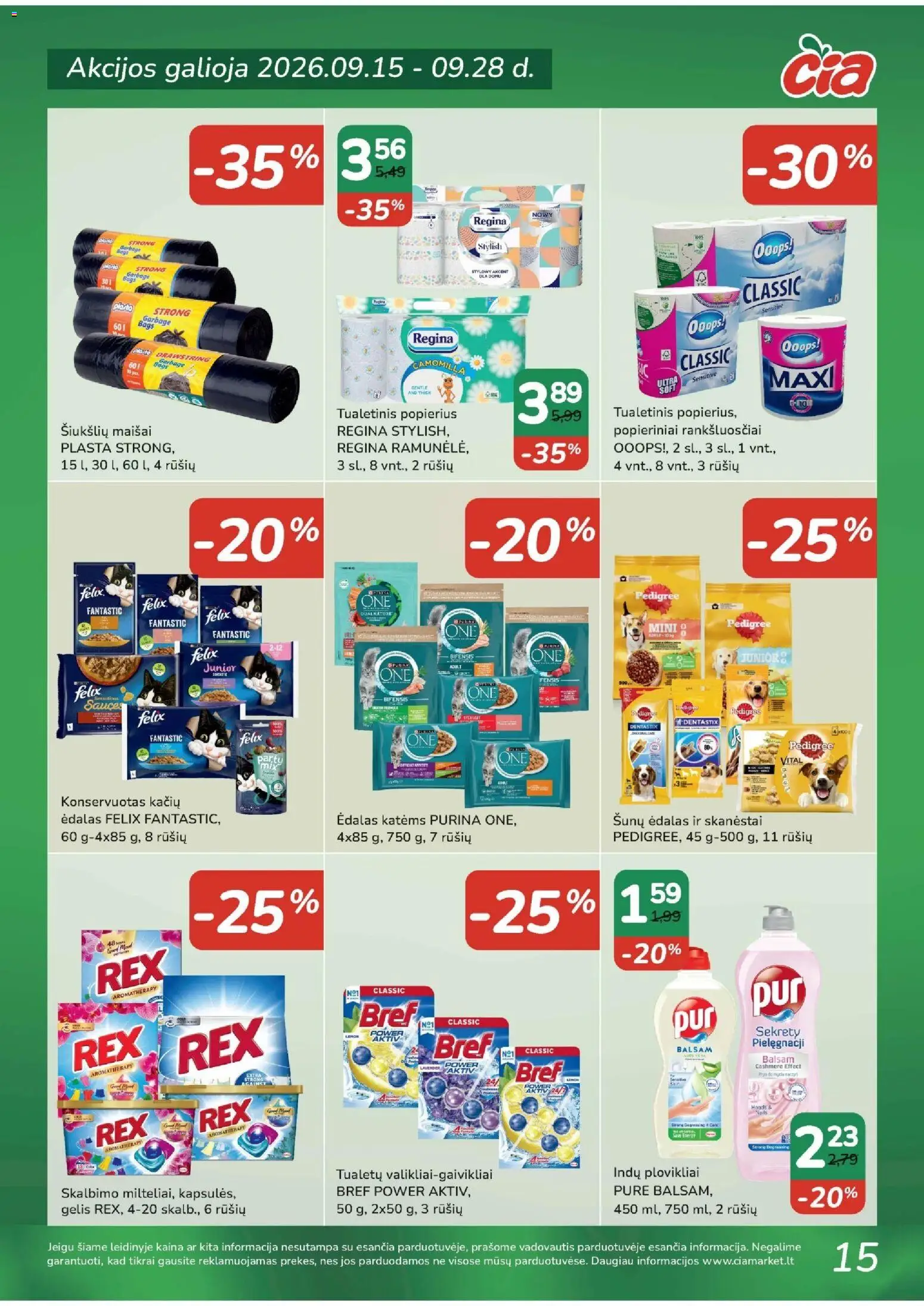 ČIA MARKET akcijos nuo 2026.09.15 | Puslapis: 15