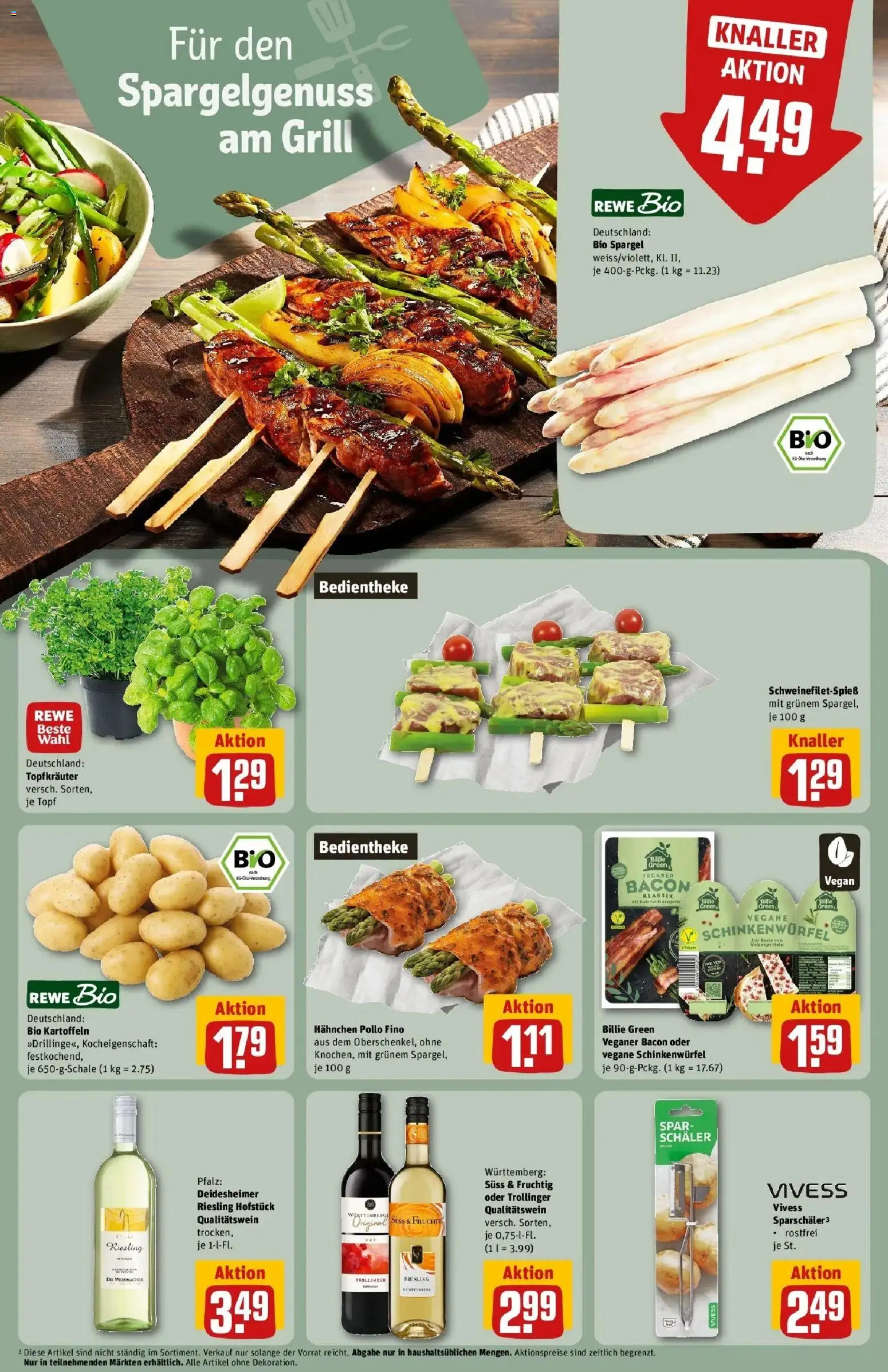Rewe Prospekt Saarbrücken / Scheidt – gültig ab 17.05.2026 | Seite: 21 | Produkte: Grill, Hahnchen, Spargel, Kartoffeln