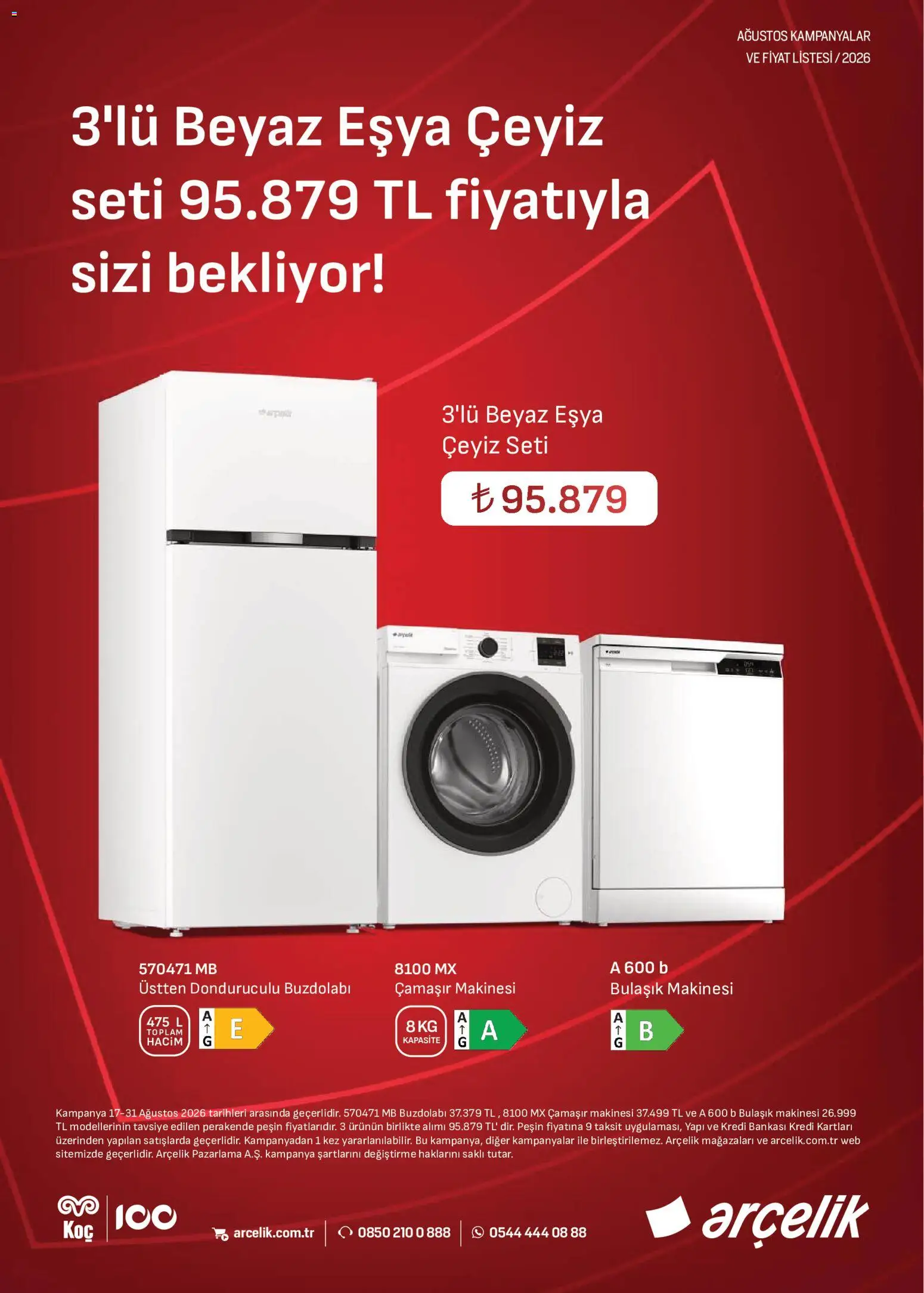 Arçelik Katalog - 21 Ağustos 2026 tarihinden itibaren geçerlidir | Sayfa: 4 | Ürünler: Buzdolabı, Çamaşır makinesi, Bulaşık makinesi