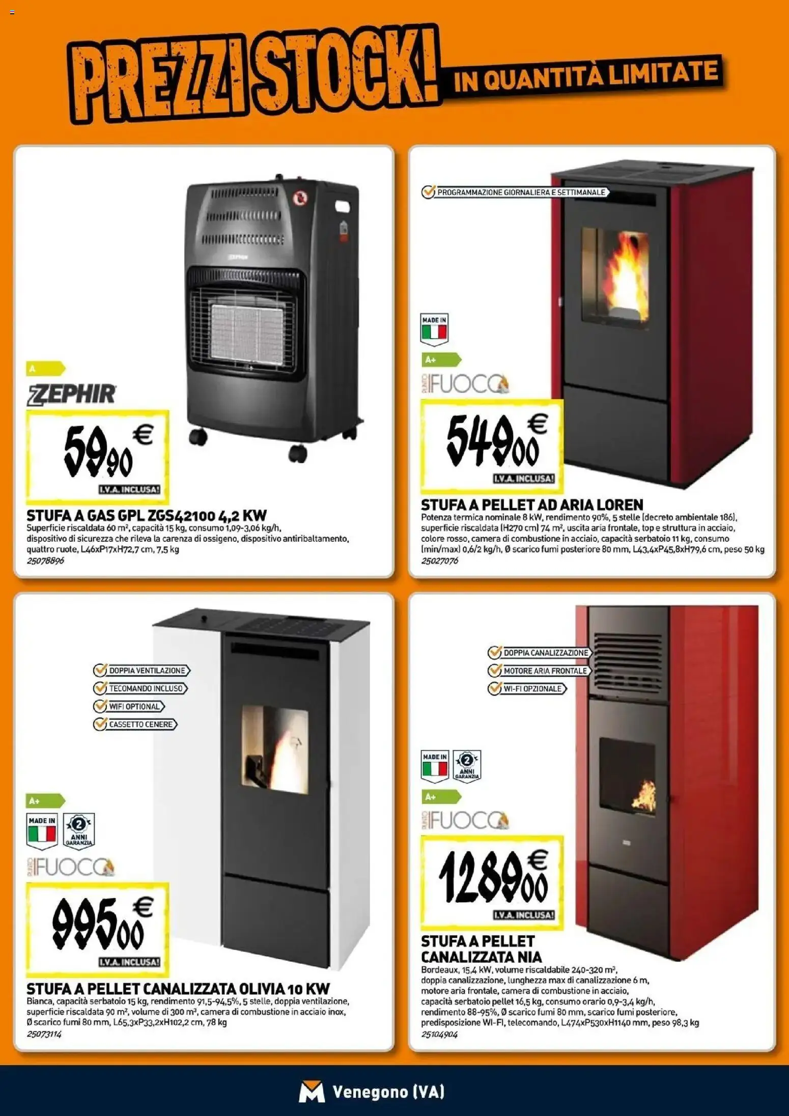 Nuovo TECNOMAT - Straordinari prezzi stock! dal 24/09/2026 > offerte anteprima 🛍️ | Pagina: 8 | Prodotti: Pellet, Stufa, Top, Stufa a gas