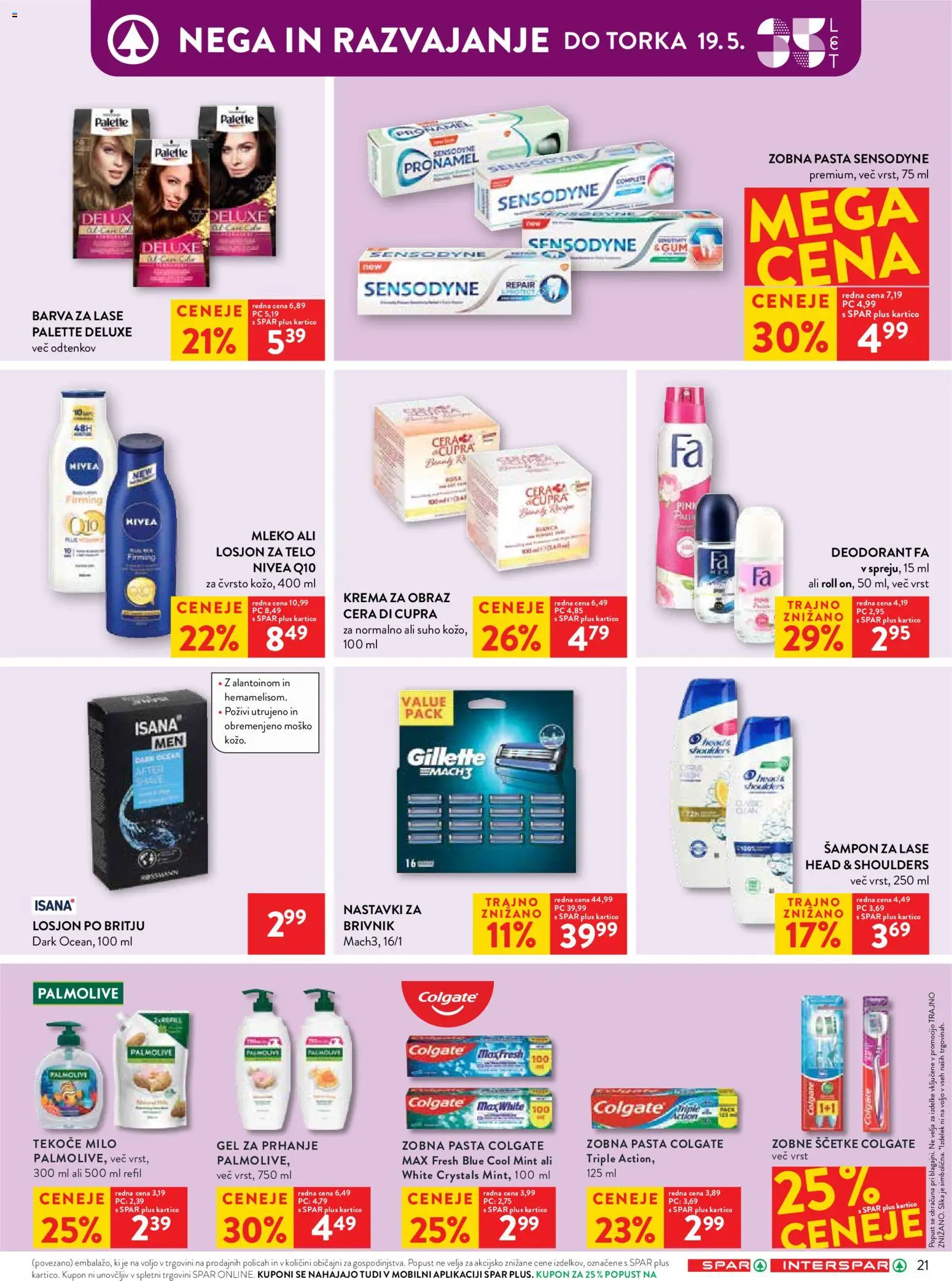 Novi Spar katalog ponudbe – veljaven od 13.05.2026 | Stran: 31 | Izdelki: Tekoče milo, Sampon, Barva za lase, Milo