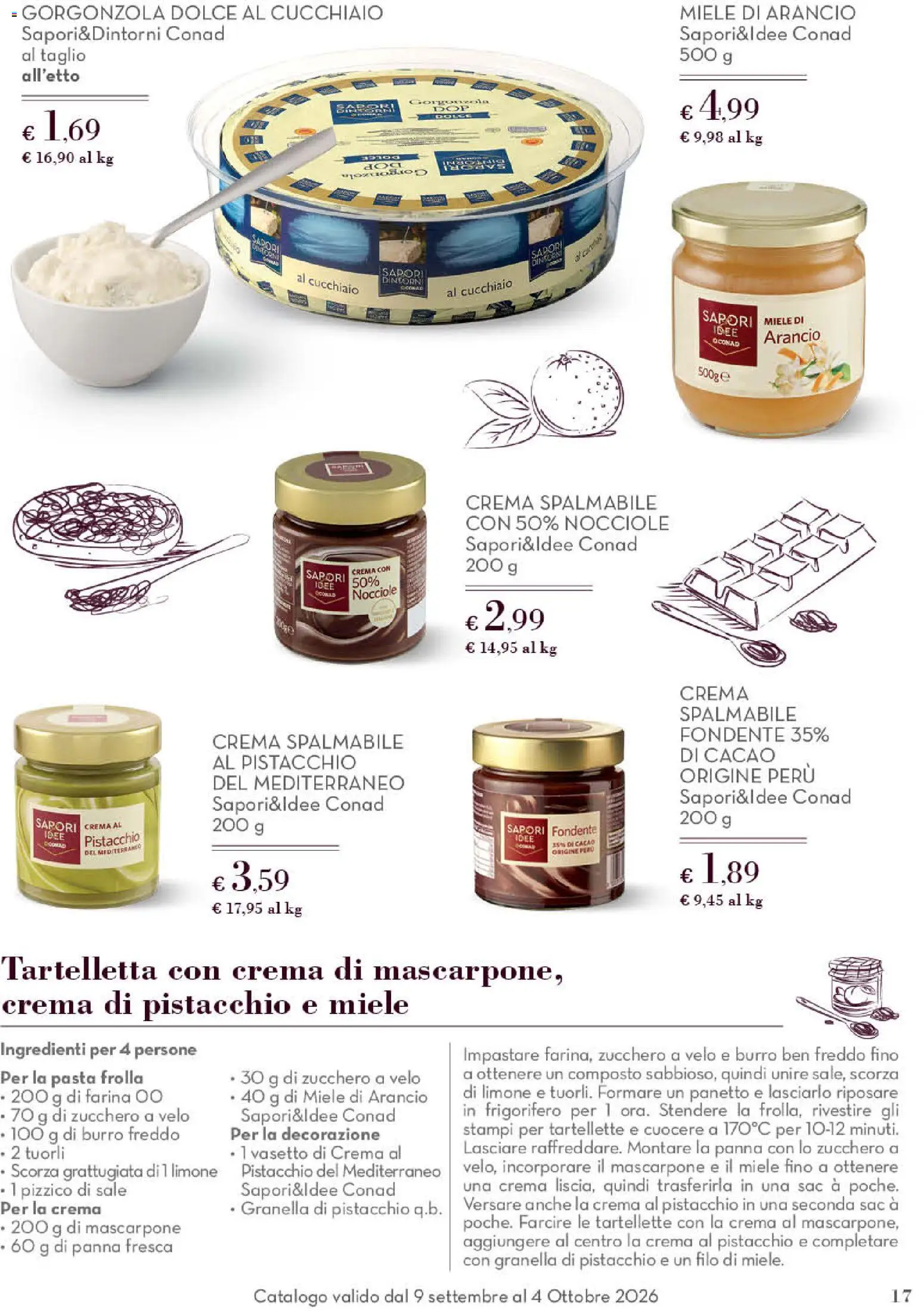 Volantino Conad del 09/09/2026 | Pagina: 17 | Prodotti: Limone, Pasta frolla, Ingredienti, Zucchero a velo