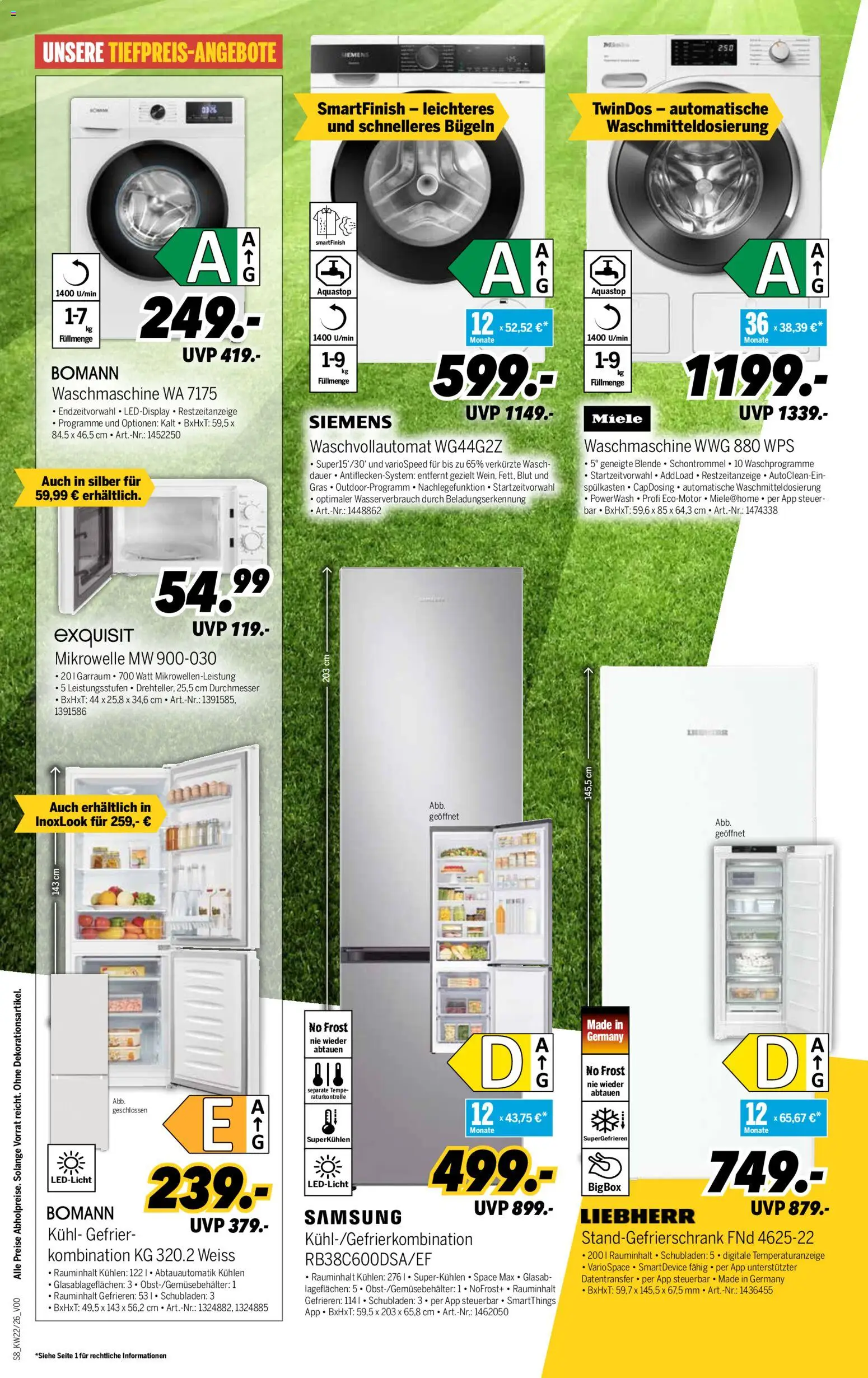 Medimax Prospekt – gültig ab 23.05.2026 | Seite: 8 | Produkte: Liebherr, Siemens, Mikrowelle, Box