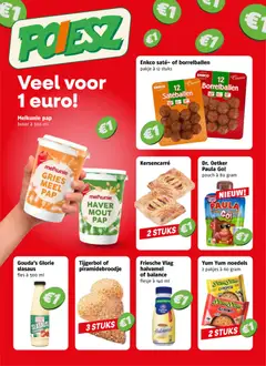 Poiesz folder - Veel voor 1 euro - Voorbeeld van een folder van Poiesz, geldig van 21.06.2026