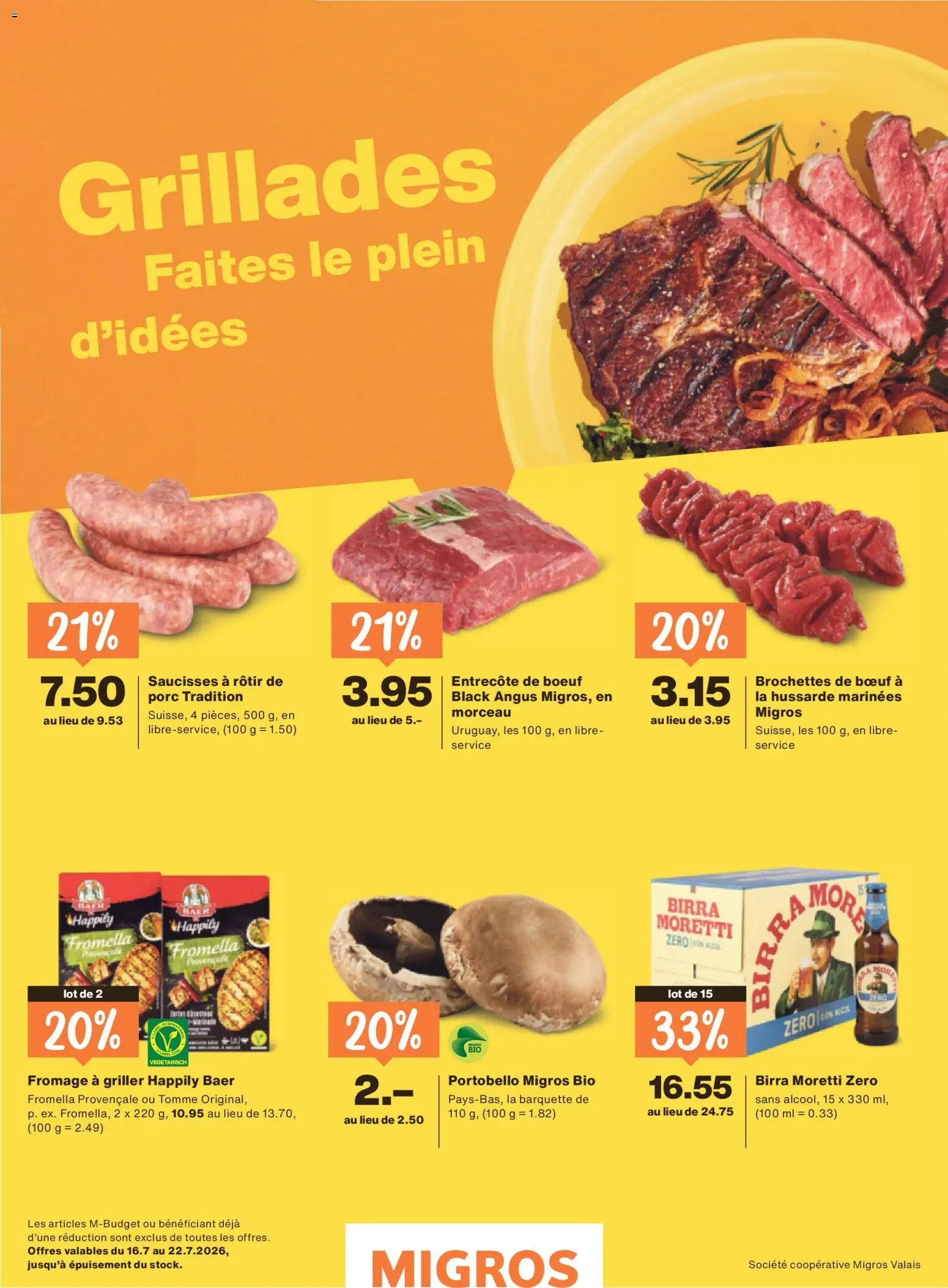Migros aktionen Magazine FR – gültig ab 15.07.2026 | Seite: 33 | Produkte: Griller