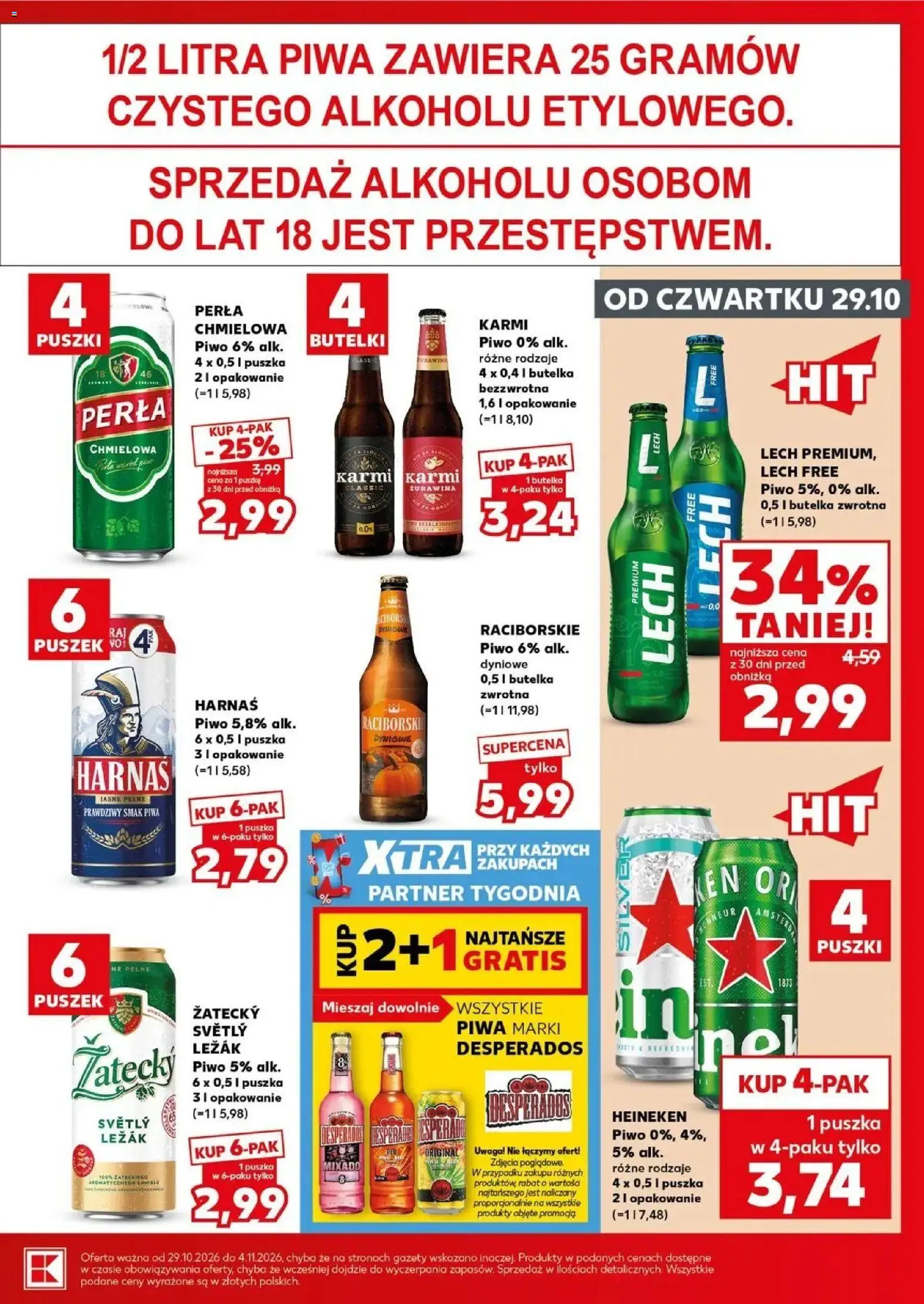 Kaufland gazetka - Super sobota od 31.10.2026 - od jutra PDF | Strona: 23 | Produkty: Gazety, Leżak, Żurawina, Harnaś