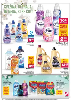 Mercator katalog akcije – veljaven od 14.05.2026 | Stran: 36 | Izdelki: Mehčalec, Kos, Parfum, Mehcalec za perilo