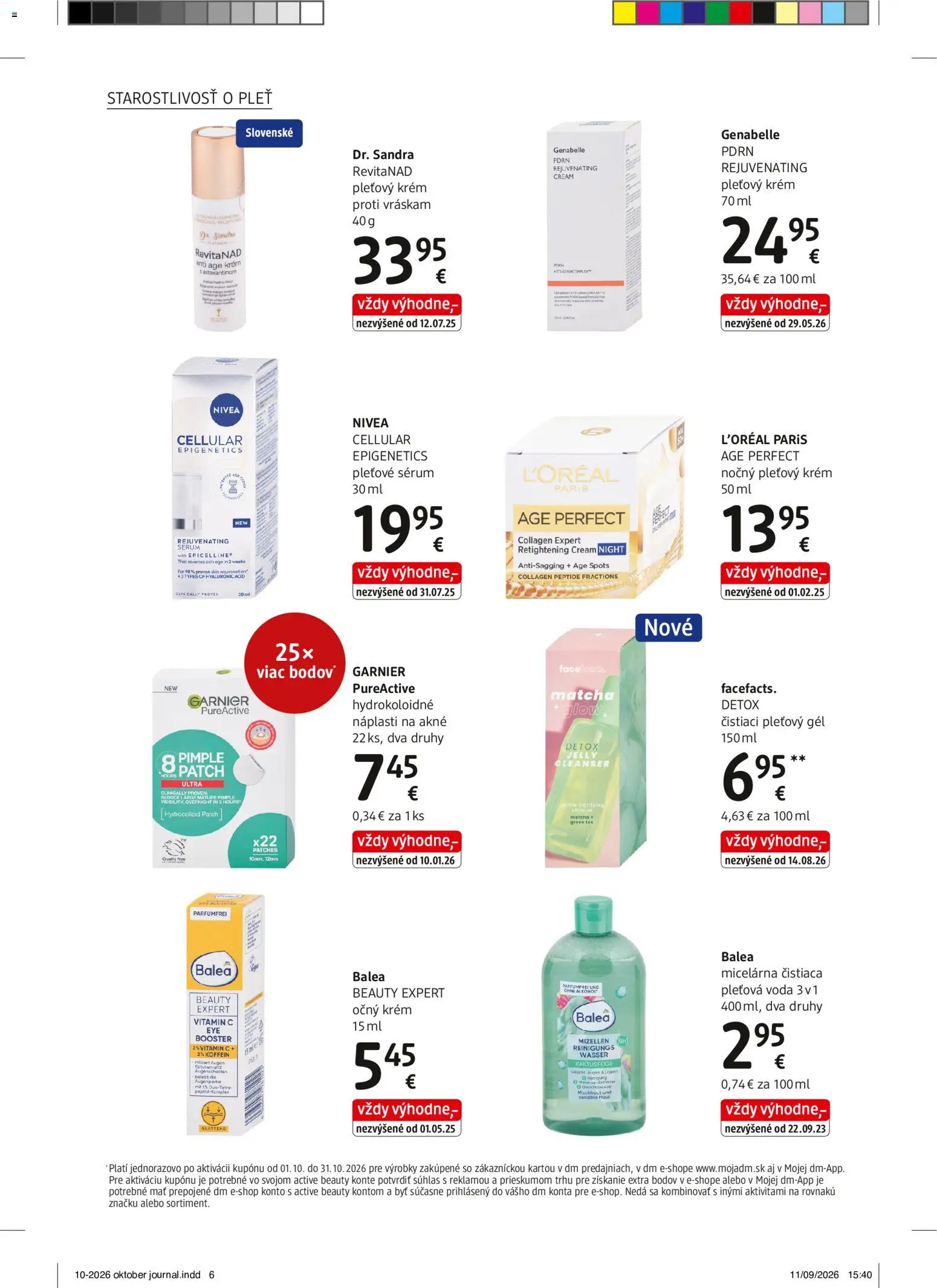 Nové dm drogerie akcie – leták je platný od 01.10.2026 | Strana: 6
