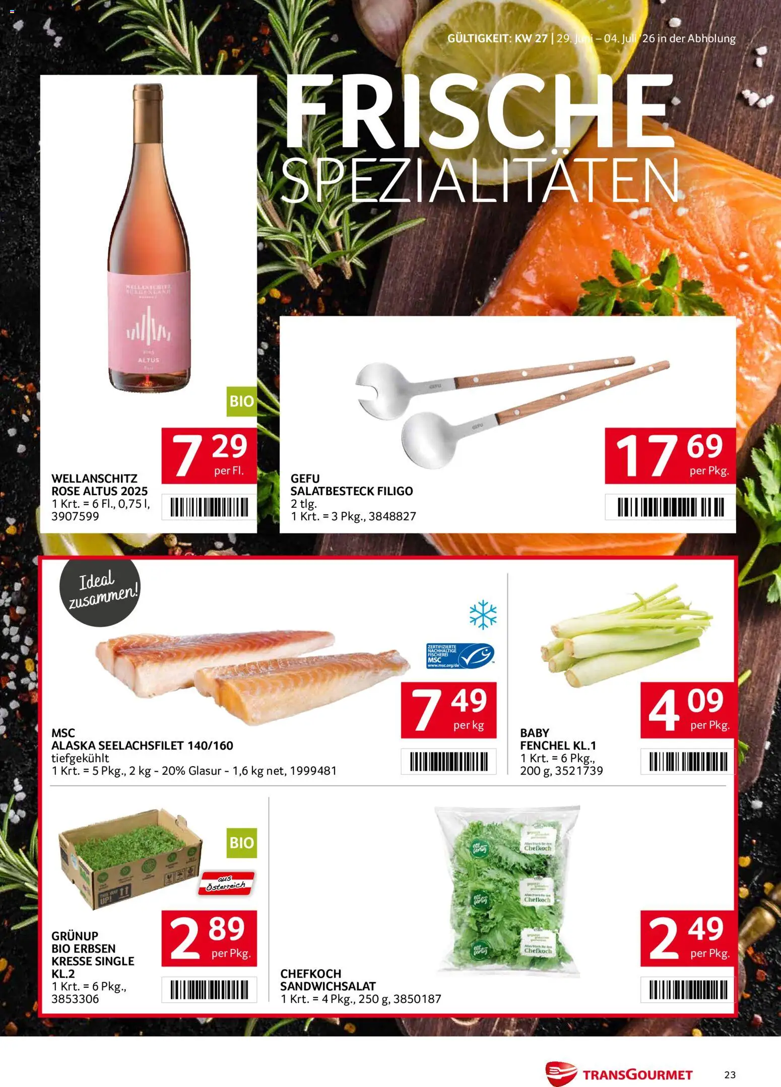 Transgourmet Flugblatt gültig ab 29.06.2026 | Seite: 23