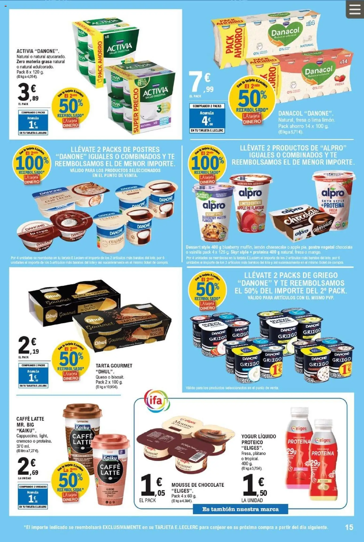 E.Leclerc folleto │ válido desde el 06.05.2026 | Página: 15 | Productos: Lima, Mousse, Arroz, Μετροταινία