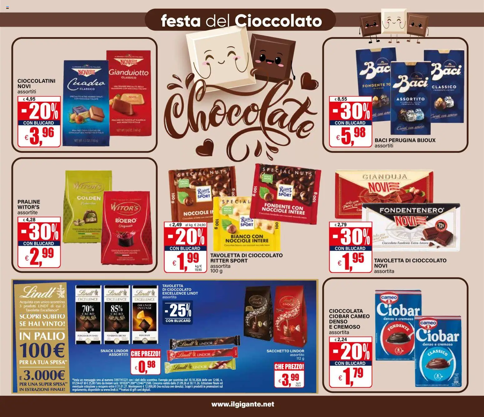 Volantino Il Gigante del 22/10/2026 | Pagina: 37 | Prodotti: Nocciole, Cacao, Cioccolatini, Amaro