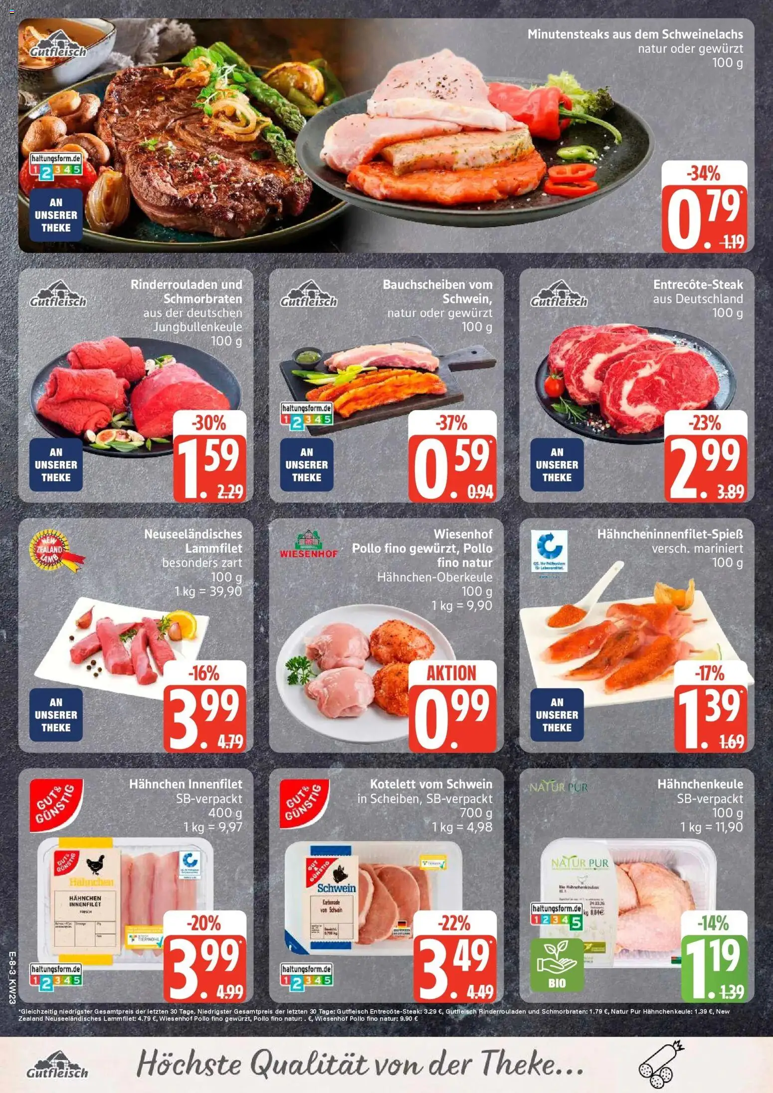 Edeka prospekt Elmshorn – gültig ab 01.06.2026 | Seite: 10 | Produkte: Hahnchen, Theke, Entrecote, Steak