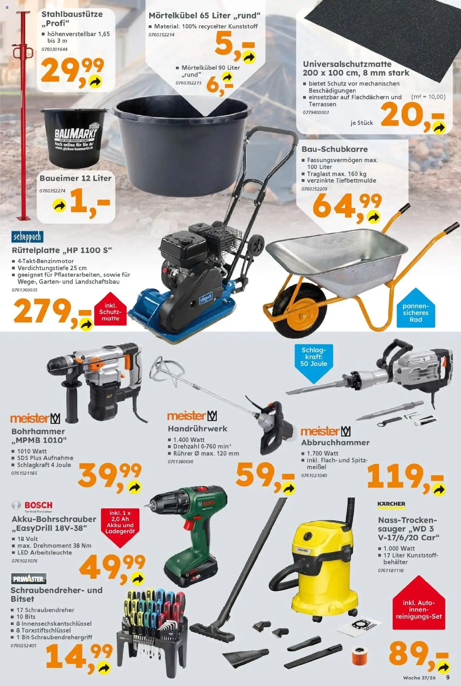 Globus Baumarkt - Globus Baumarkt: Wochenangebote – gültig ab 28.06.2026 | Seite: 9 | Produkte: Bosch, Ladegerät