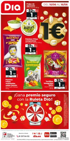 Vista previa Patatas fritas onduladas Sabor Jamón, Dia Snack Maniac 170 g válido desde el 10.06.2026 | Página: 12