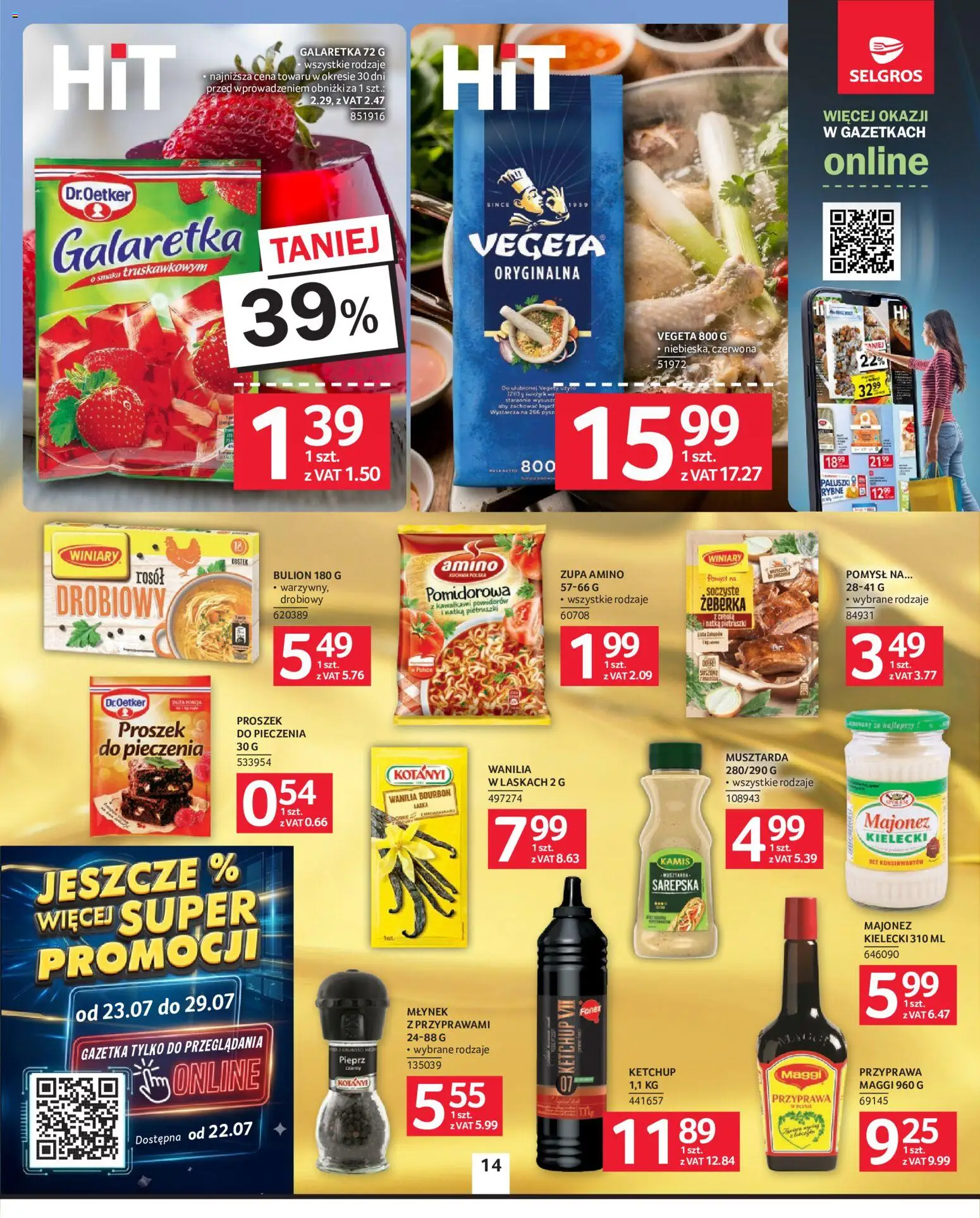 Selgros cash&carry gazetka od 16.07.2026 | Strona: 14 | Produkty: Młynek, Paluszki rybne, Paluszki, Majonez