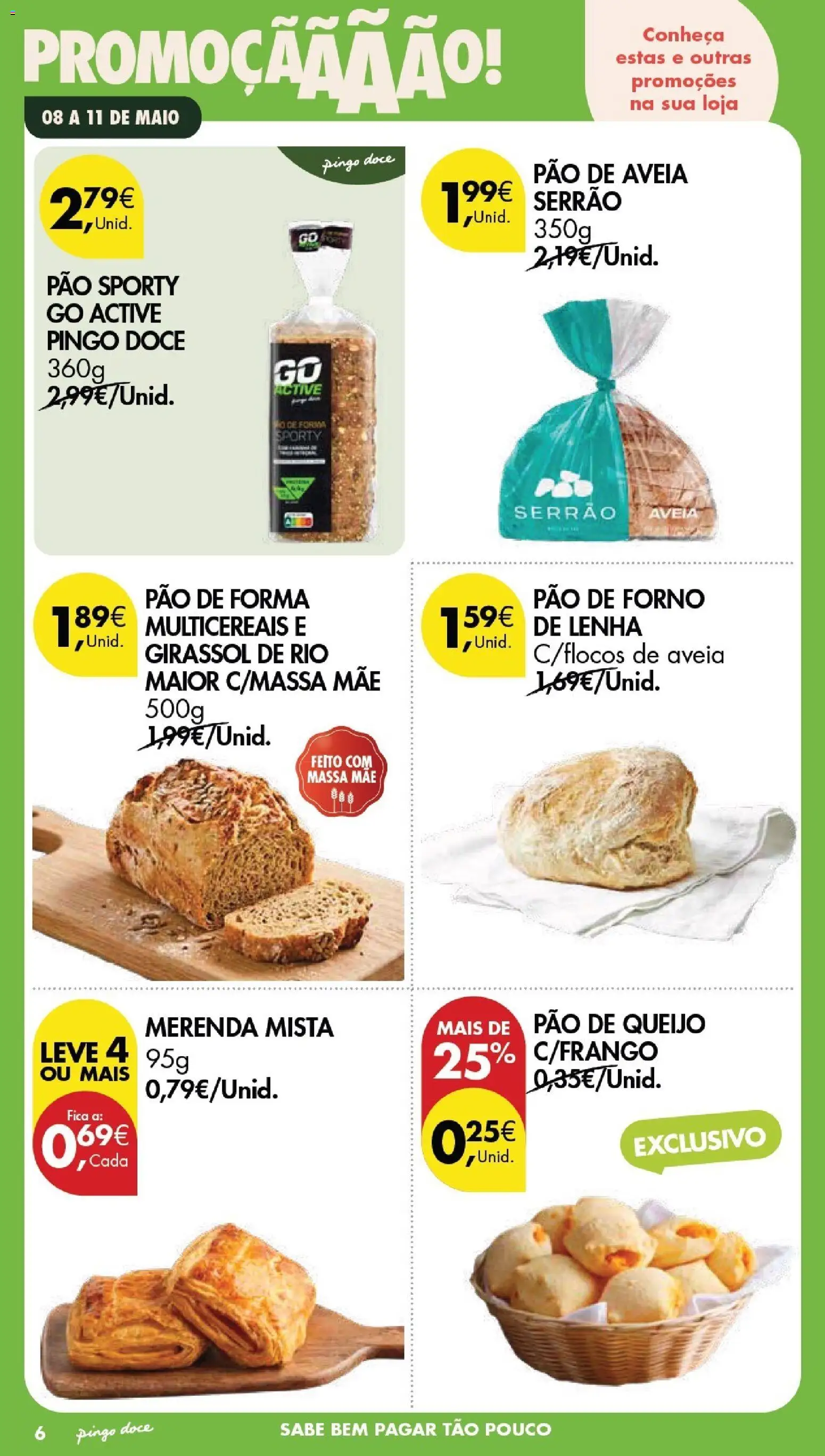 Pingo Doce Poupe este Fim de Semana │ válido de 08.05.2026 | Página: 6 | Produtos: Aveia, Forno, Queijo, Massa