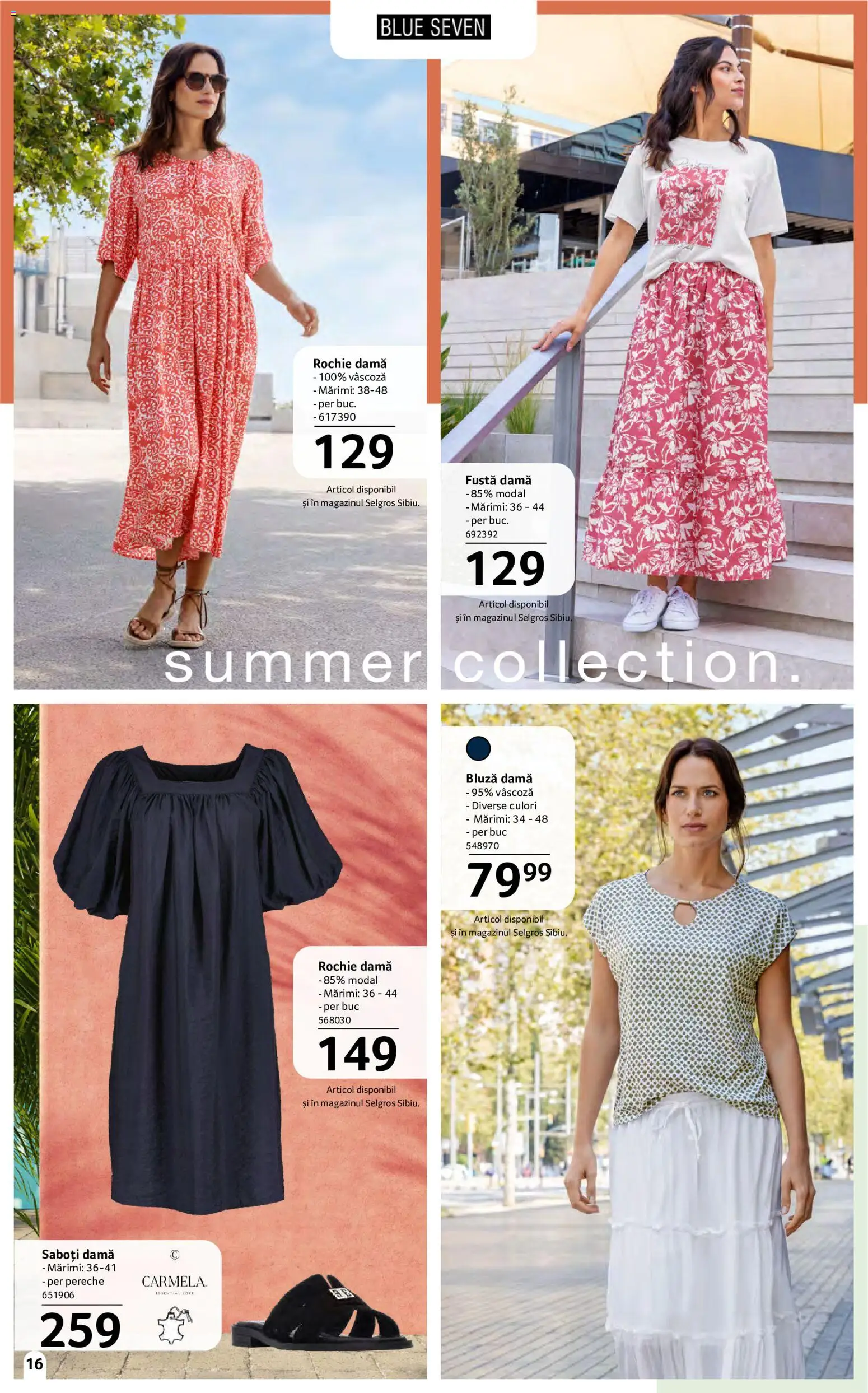 Noul catalog Selgros – valabil de la 15.05.2026 | Pagină: 16 | Produse: Rochie, Bluză