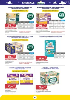 Anteprima del volantino Toys Center volantino Fuorigrotta valido a partire dal 16/07/2026 | Pagina: 14 | Prodotti: Acqua, Pampers